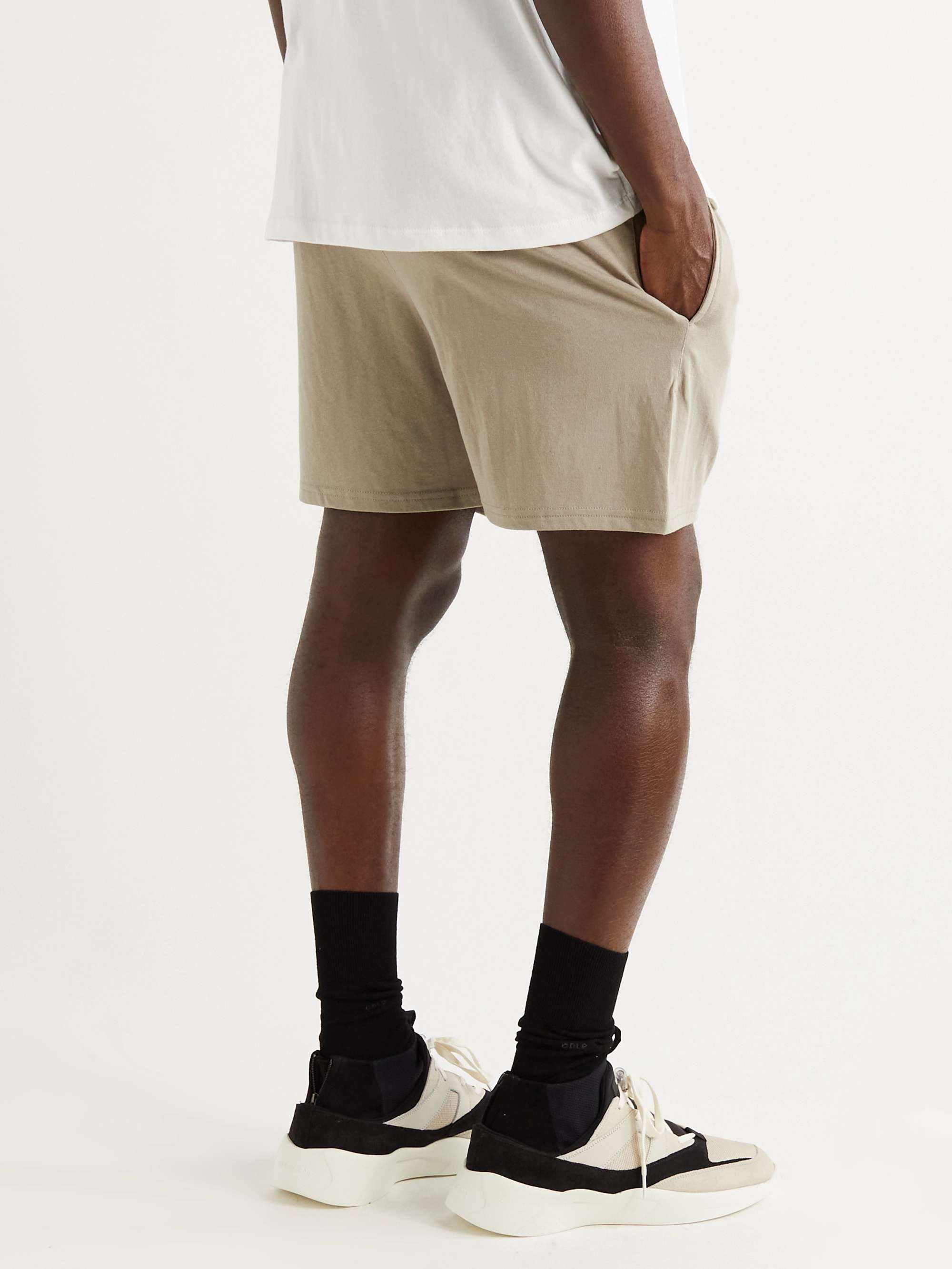 FEAR OF GOD ESSENTIALS Mélange Cotton-Blend Jersey Shorts