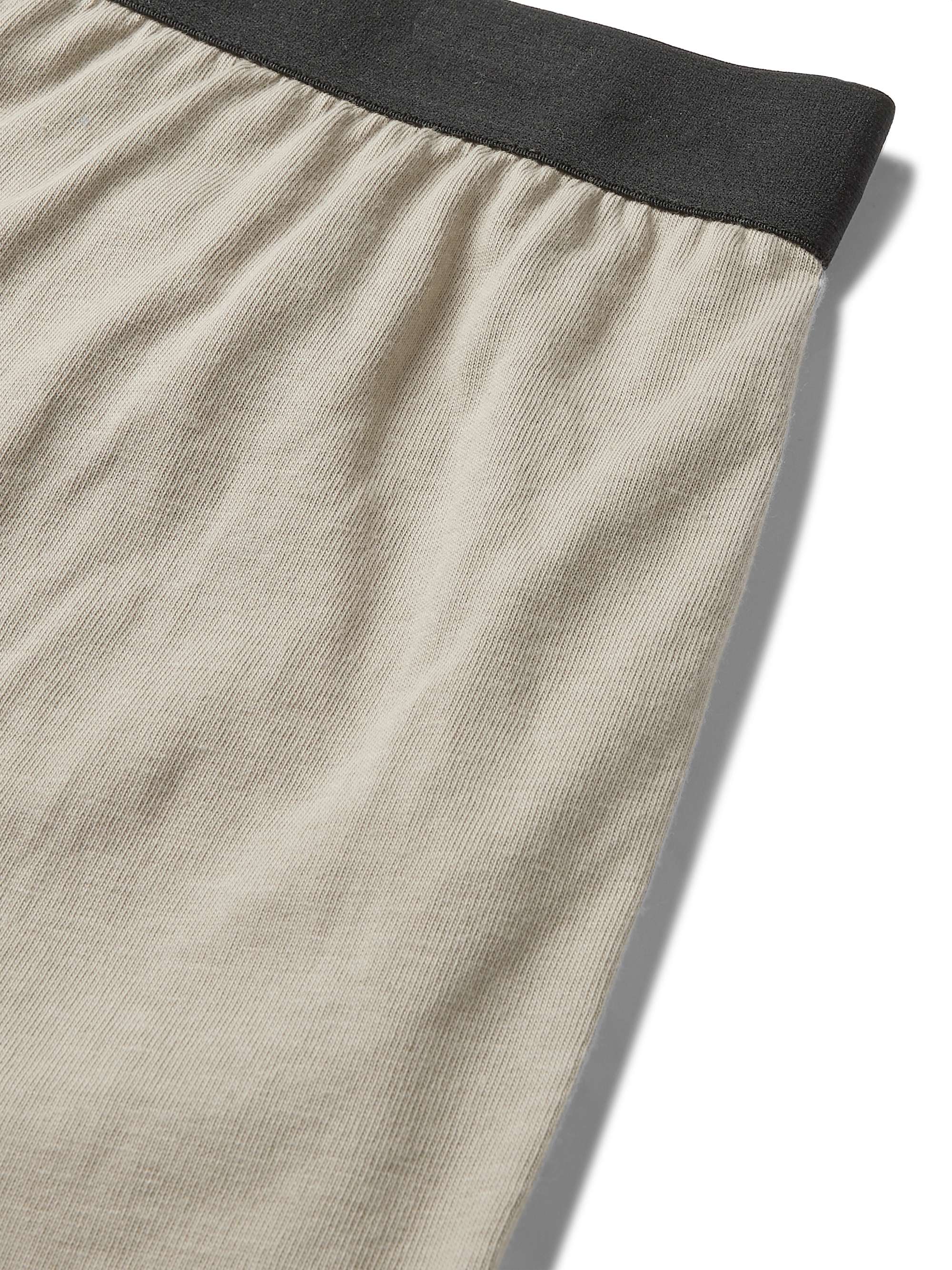 FEAR OF GOD ESSENTIALS Mélange Cotton-Blend Jersey Shorts