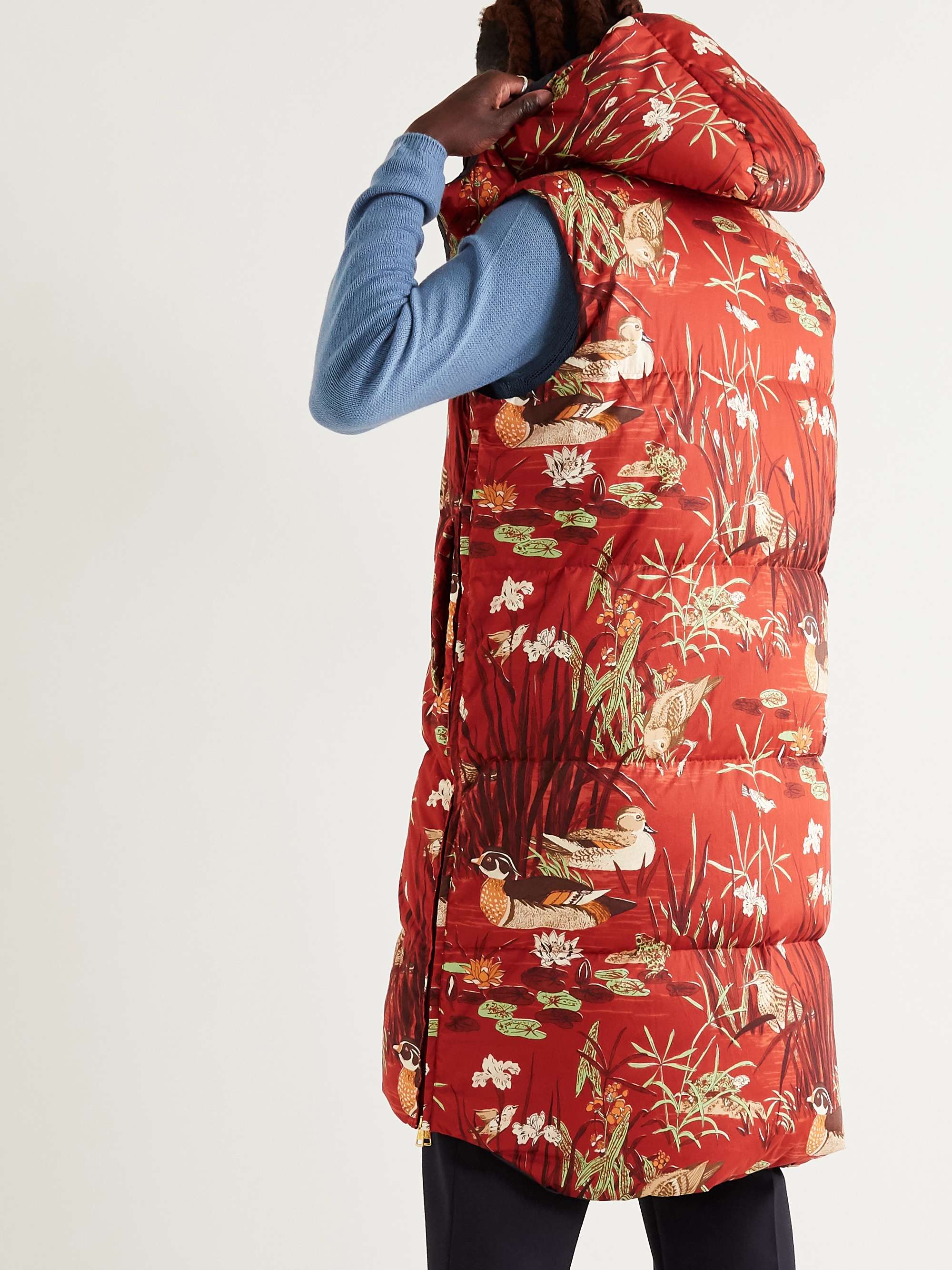 MONCLER GENIUS 1 Moncler JW Anderson Battersea Reversible Logo-Appliquéd Printed Cotton Gilet