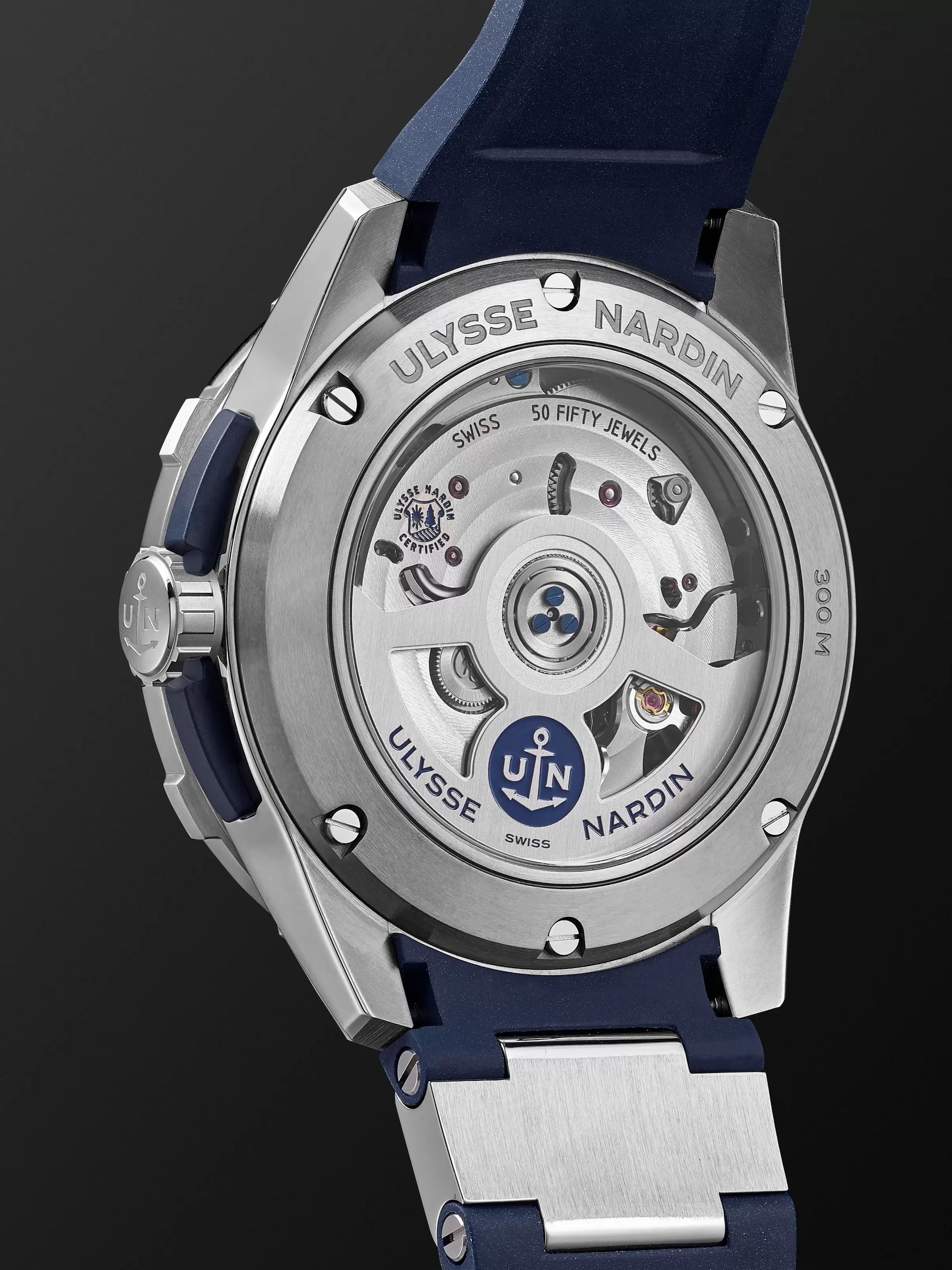 ULYSSE NARDIN Diver Chronometer Automatic 42mm Stainless Steel and Suede Watch, Ref. No. 1183-170-3/93