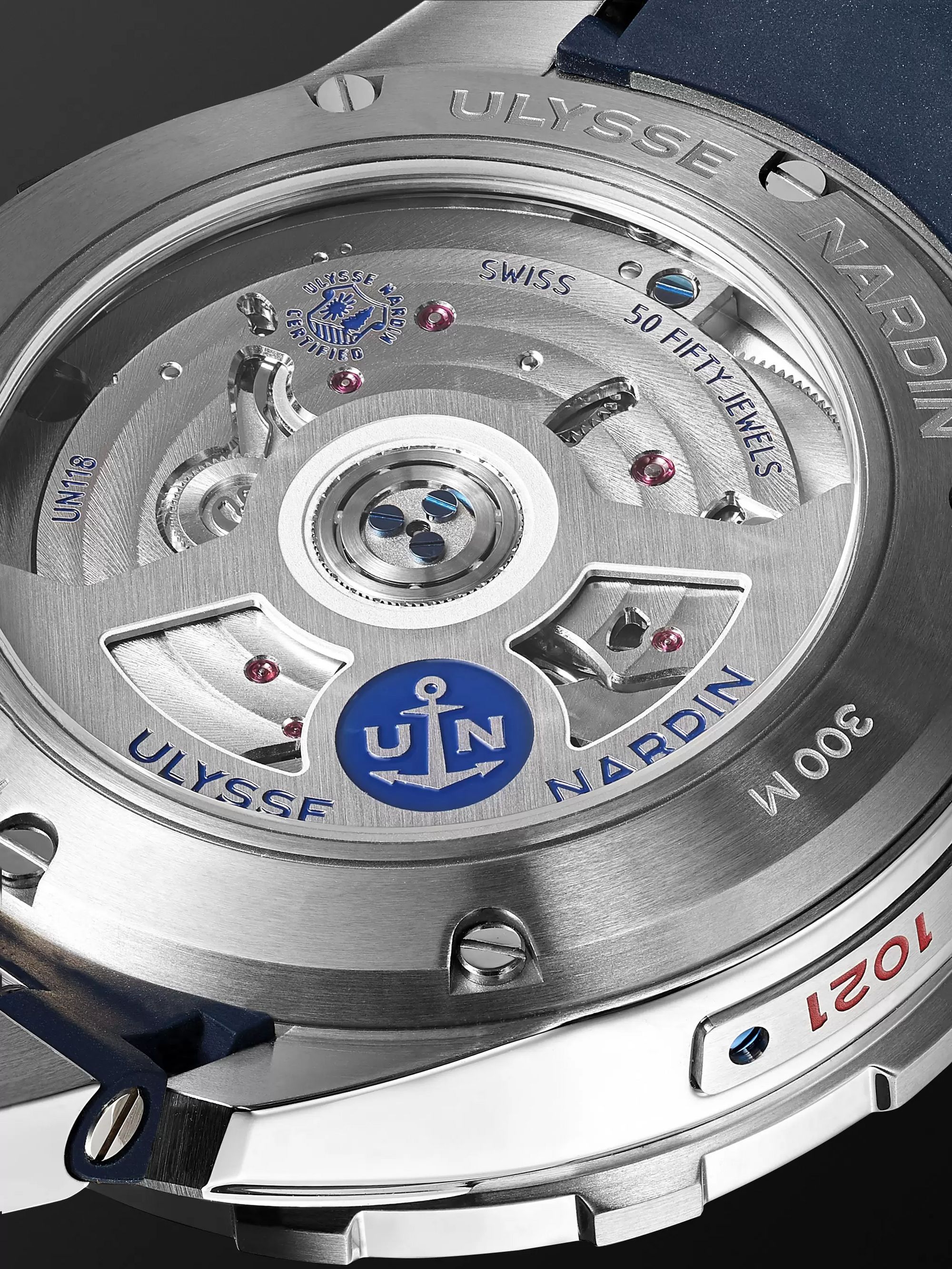 ULYSSE NARDIN Diver Chronometer Automatic 42mm Stainless Steel and Suede Watch, Ref. No. 1183-170-3/93
