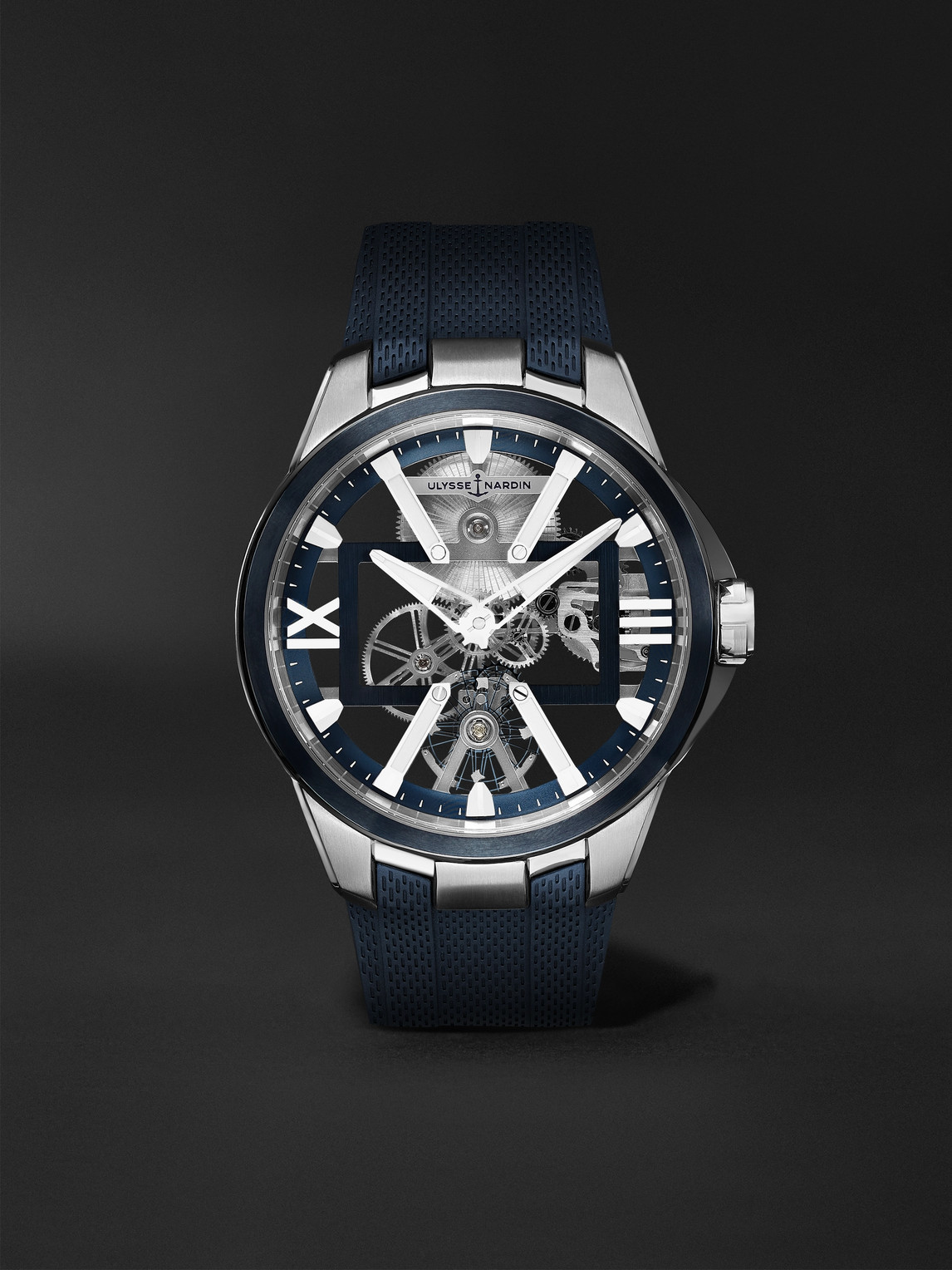 Ulysse Nardin Skeleton X Hand-Wound 42mm Titanium and Rubber Watch - Men