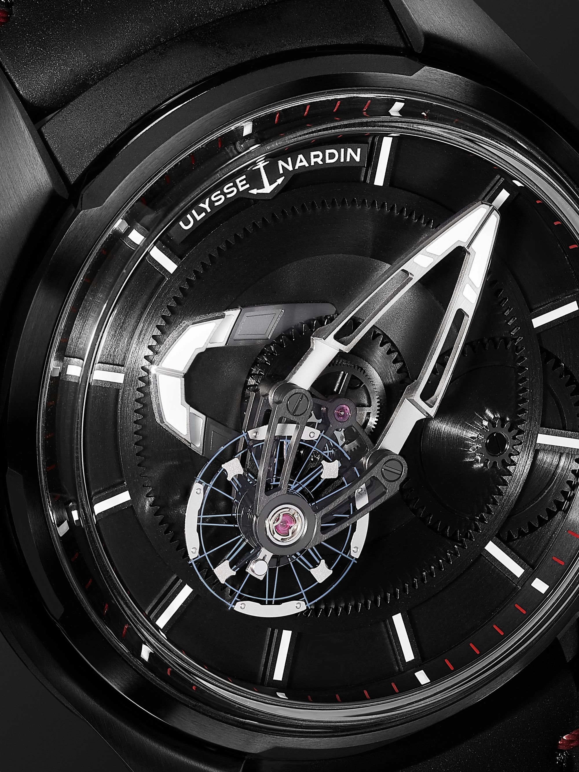 ULYSSE NARDIN Freak X Ti Automatic 43mm Titanium and Leather Watch, Ref. No. 2303-270.1