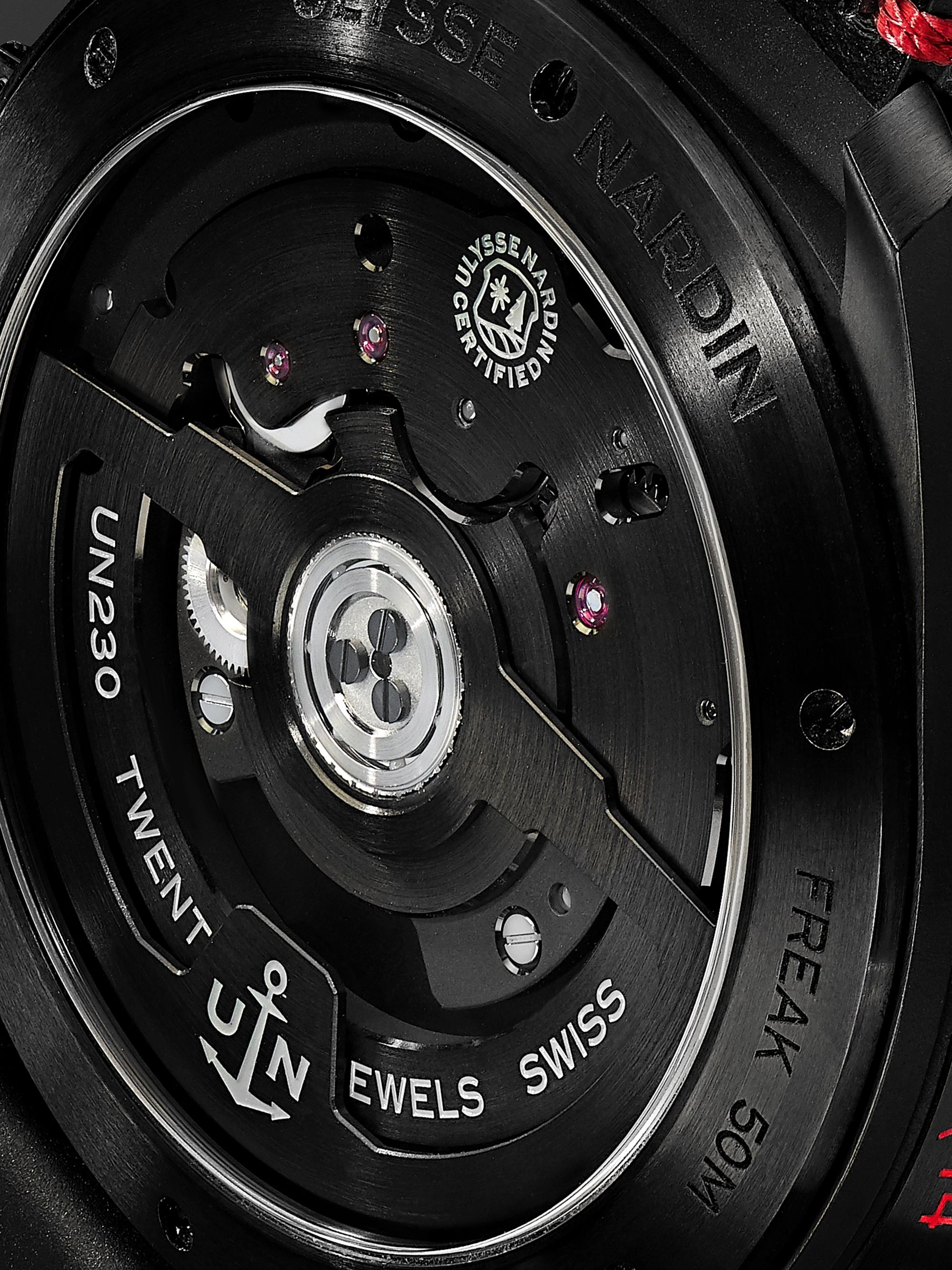 ULYSSE NARDIN Freak X Ti Automatic 43mm Titanium and Leather Watch, Ref. No. 2303-270.1