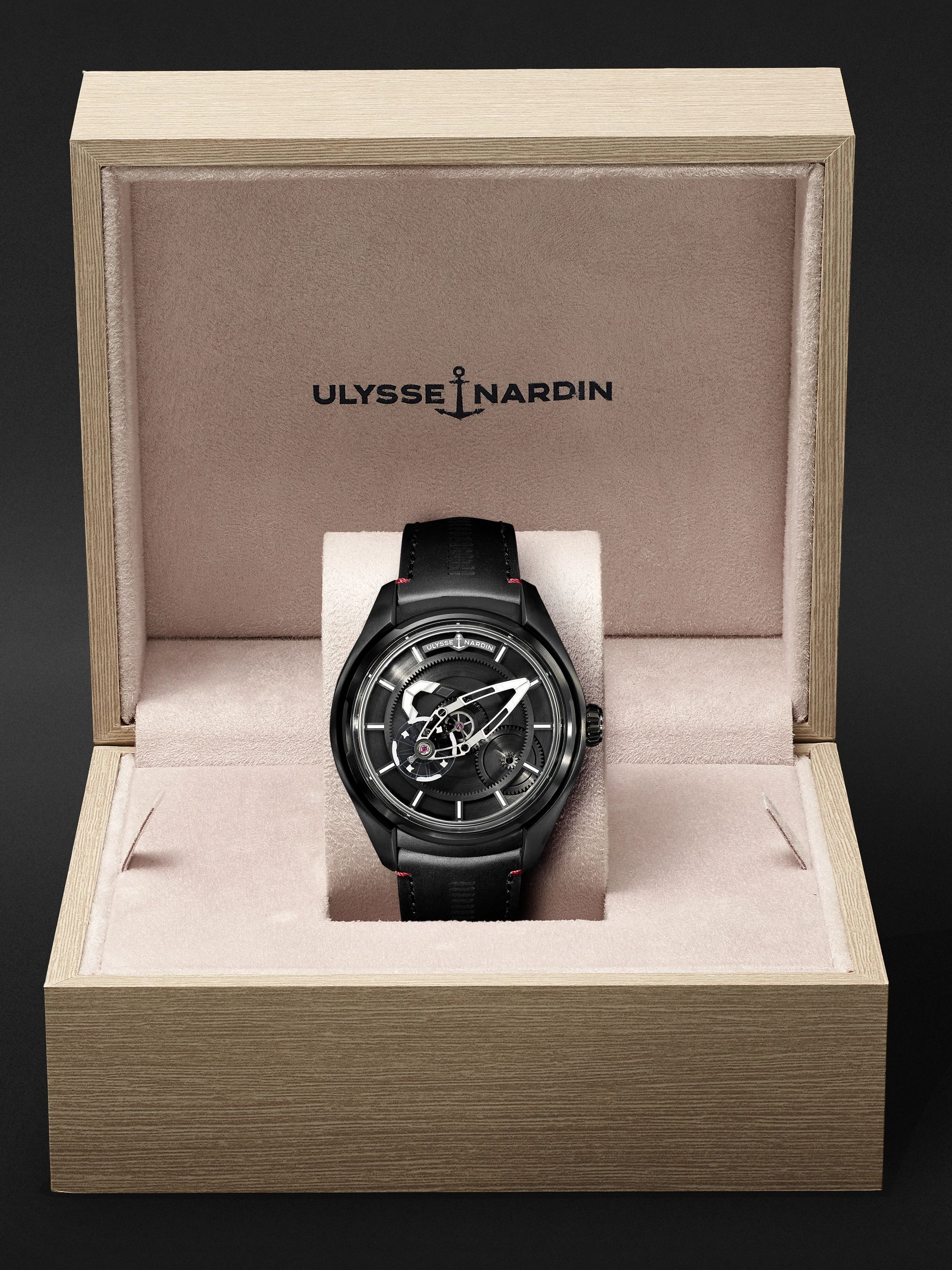 ULYSSE NARDIN Freak X Ti Automatic 43mm Titanium and Leather Watch, Ref. No. 2303-270.1