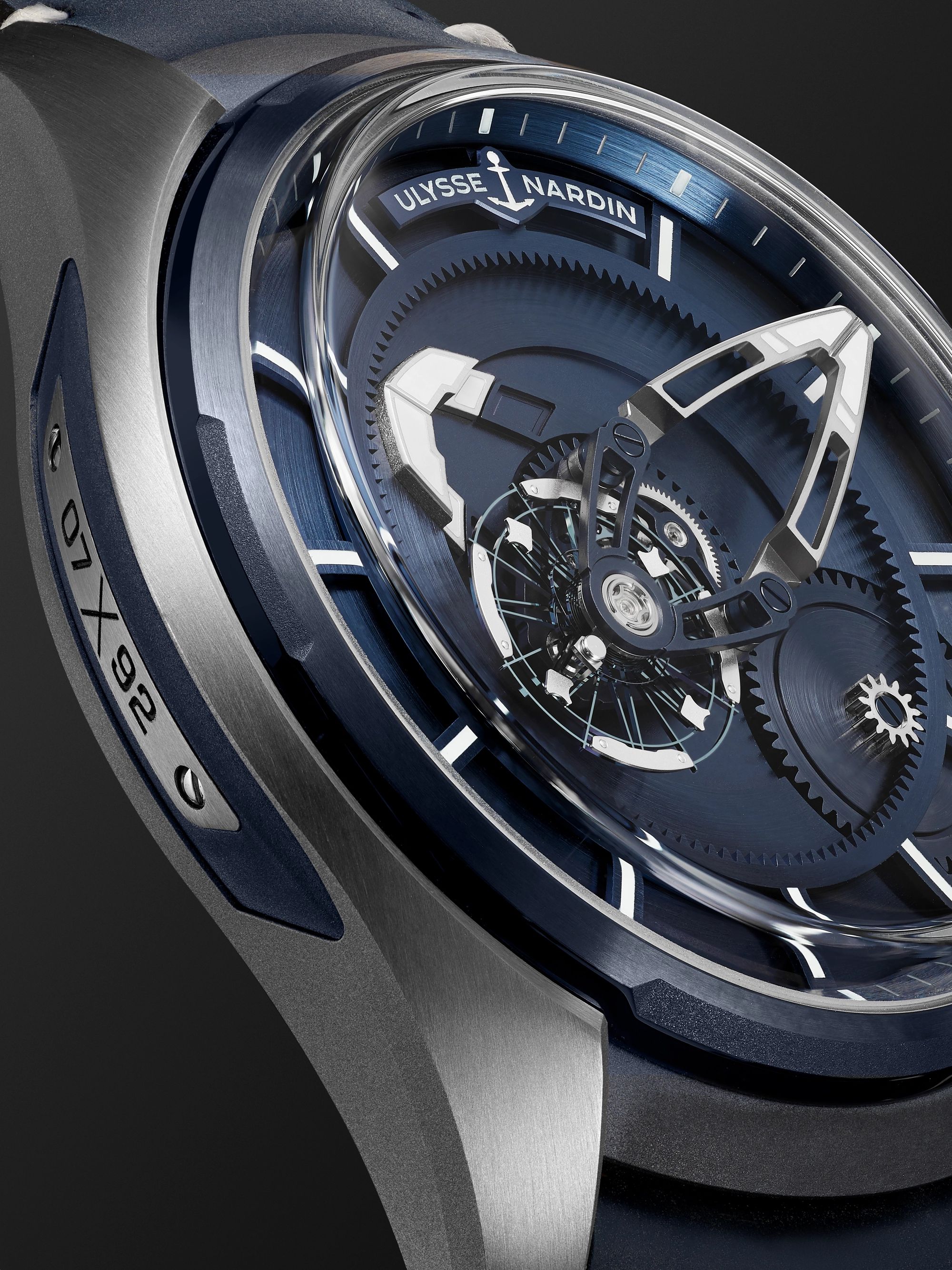 ULYSSE NARDIN Freak X Automatic 43mm Titanium and Leather Watch, Ref. No. 2303-270.1/03