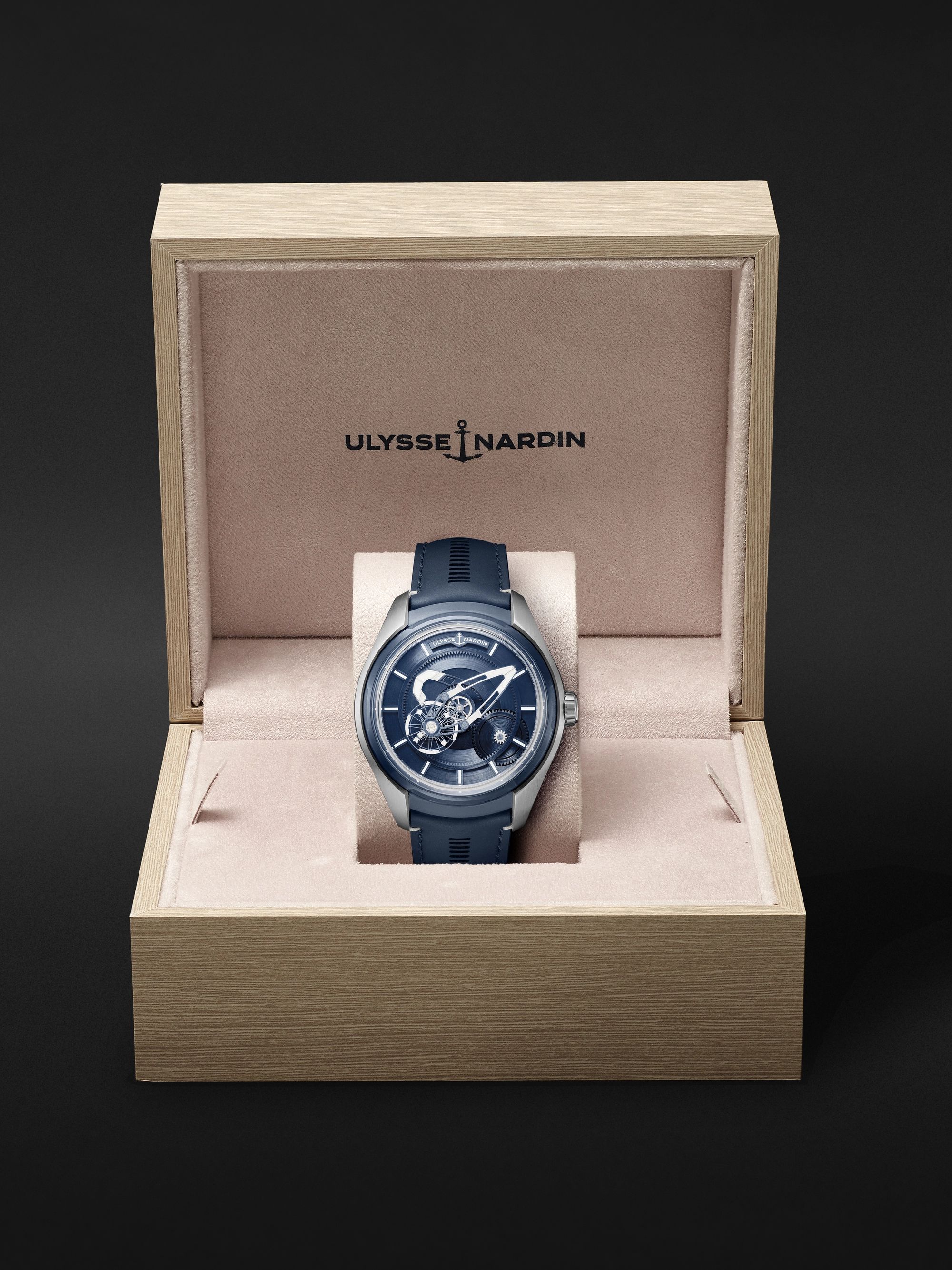 ULYSSE NARDIN Freak X Automatic 43mm Titanium and Leather Watch, Ref. No. 2303-270.1/03