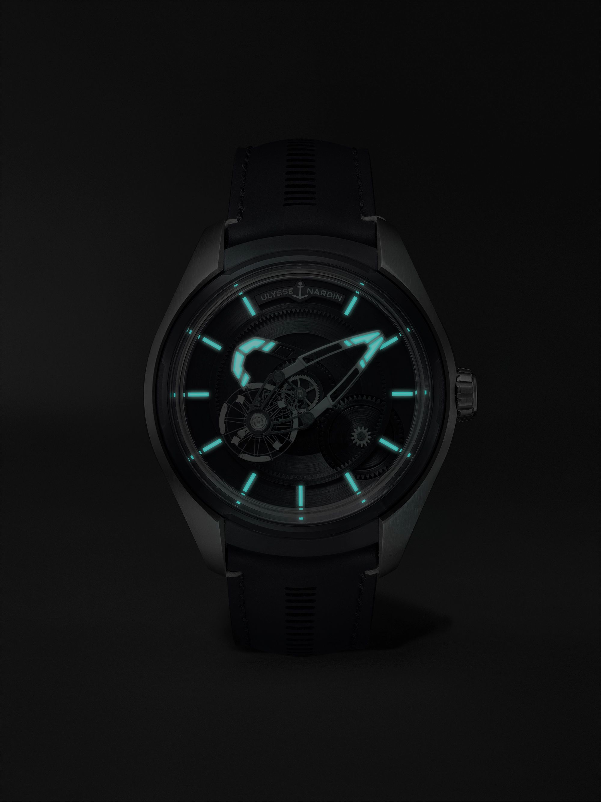 ULYSSE NARDIN Freak X Automatic 43mm Titanium and Leather Watch, Ref. No. 2303-270.1/03