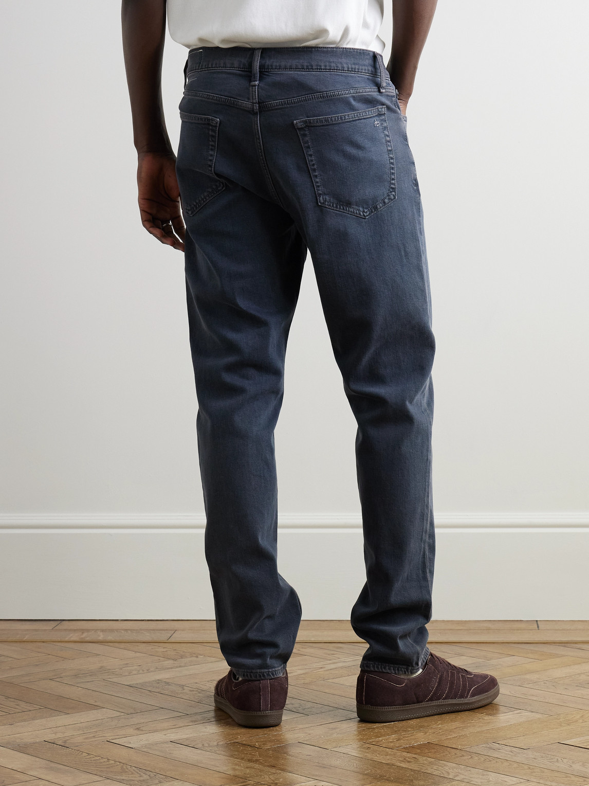 Shop Rag & Bone Fit 2 Slim-fit Stretch-denim Jeans In Gray