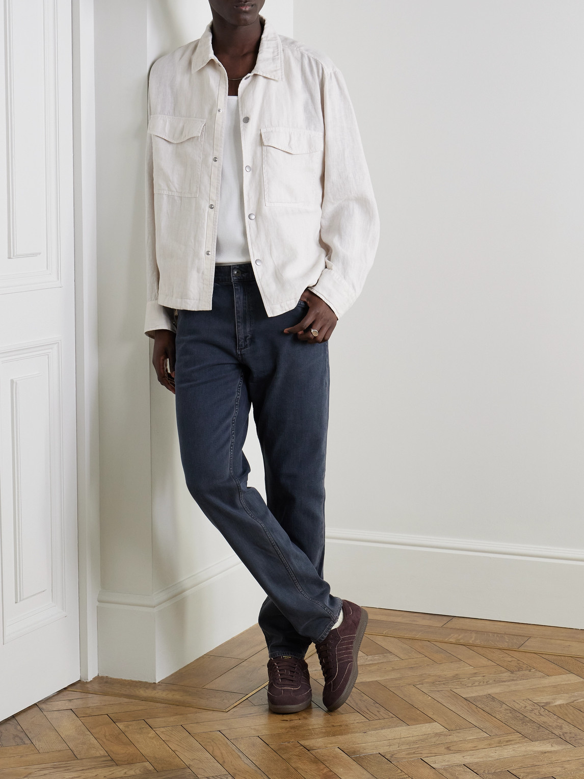 Shop Rag & Bone Fit 2 Slim-fit Stretch-denim Jeans In Gray