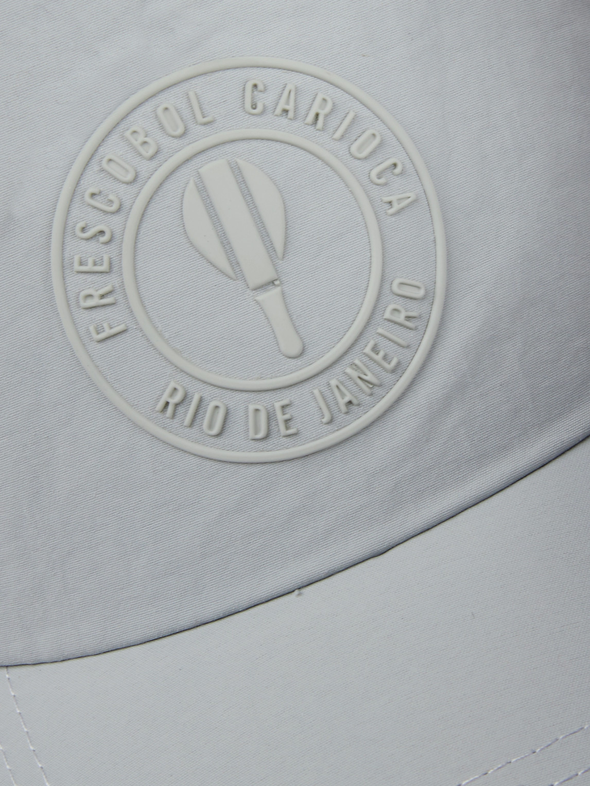 Shop Frescobol Carioca Logo-appliquéd Twill Baseball Cap In Gray