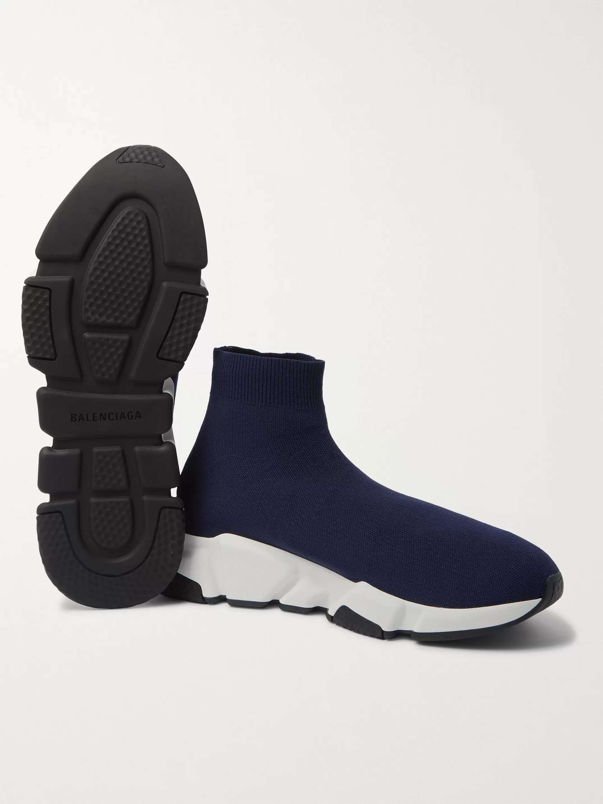 Speed Sock Stretch-Knit Slip-On Sneakers