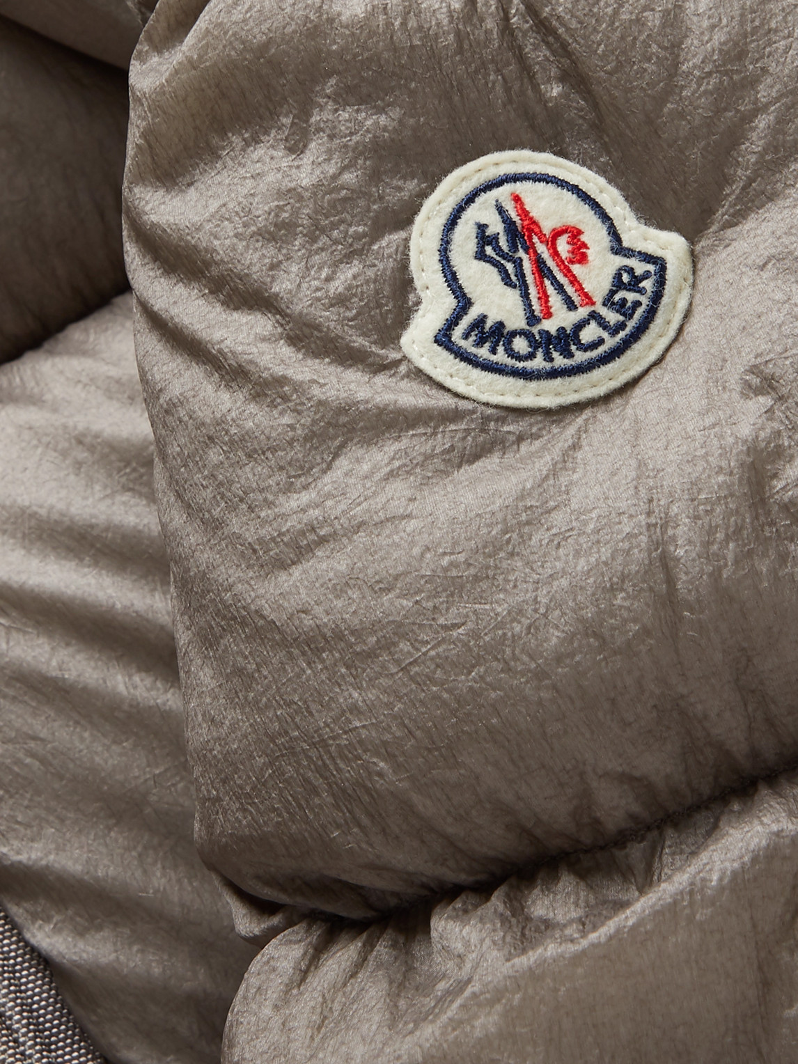 Moncler Cevenne Garment-dyed Quilted Shell Down Jacket In Gray