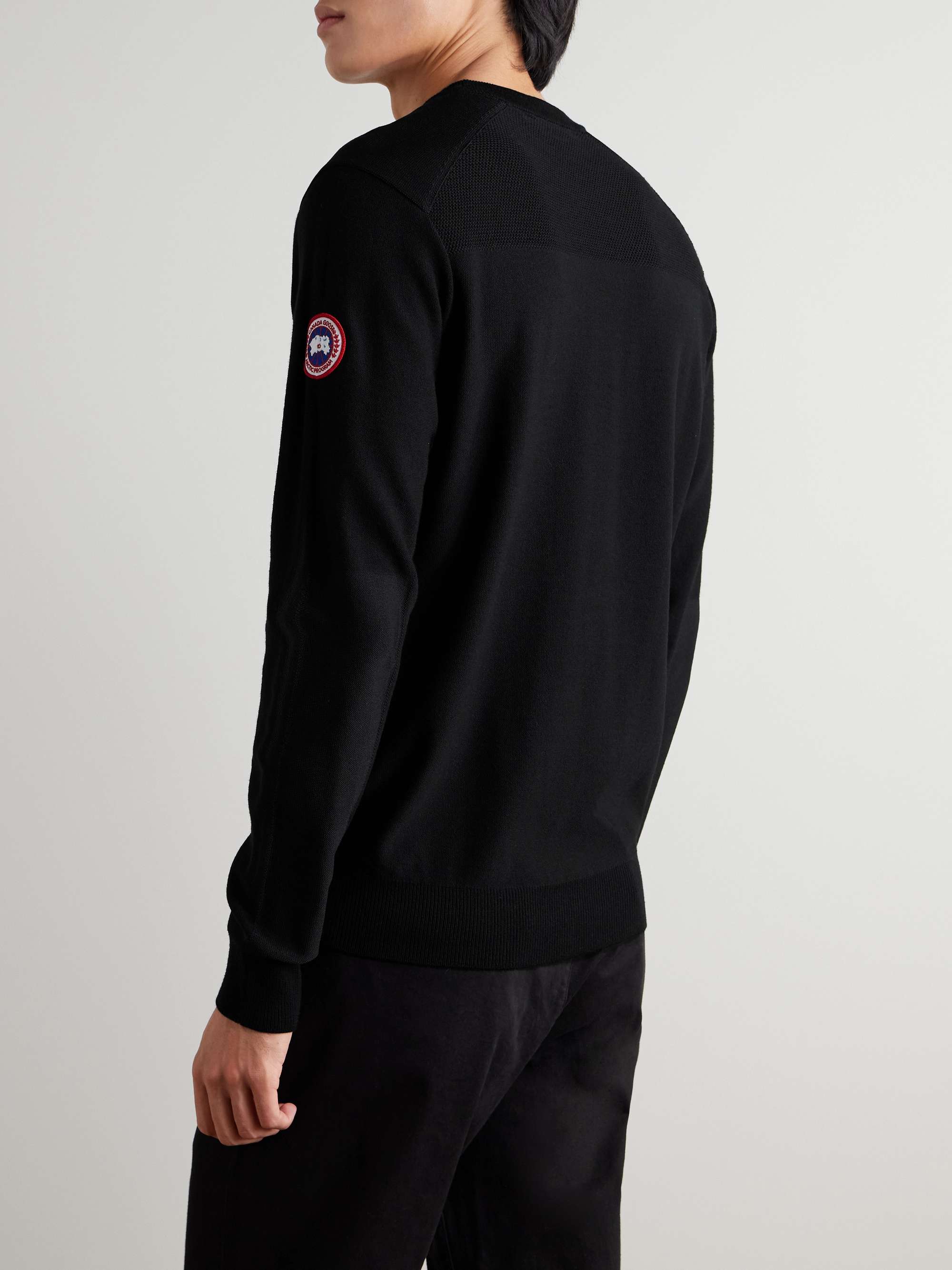 CANADA GOOSE Dartmouth CORDURA-Panelled Merino Wool Sweater