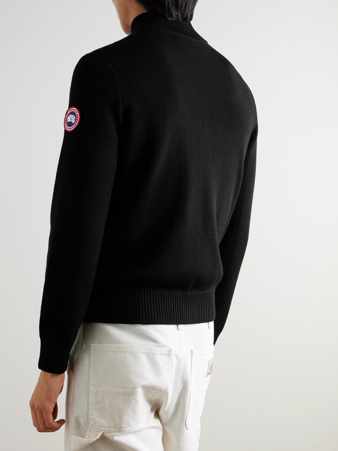  Canada Goose - Hybridge Slim-fit Quilted Down Shell And Merino Wool Jacket - Men - Black - S 