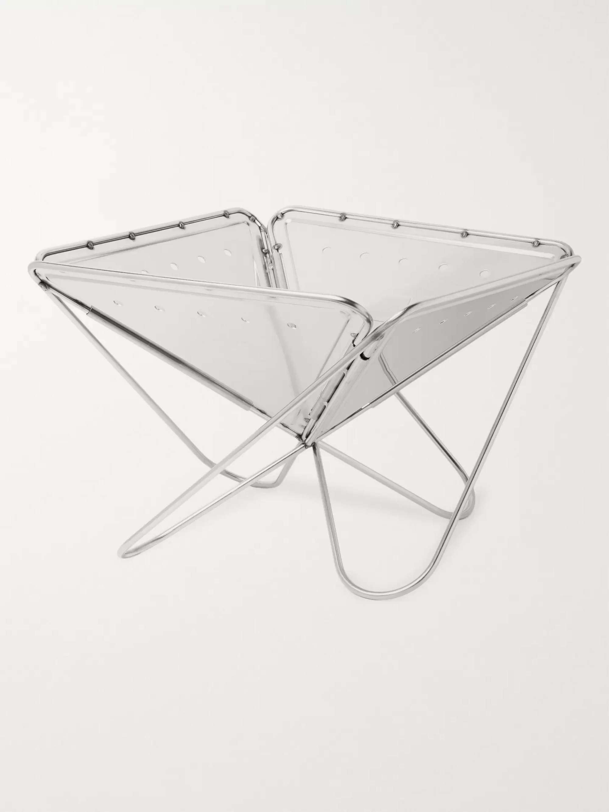 SNOW PEAK Large Stainless Steel Pack & Carry Fireplace