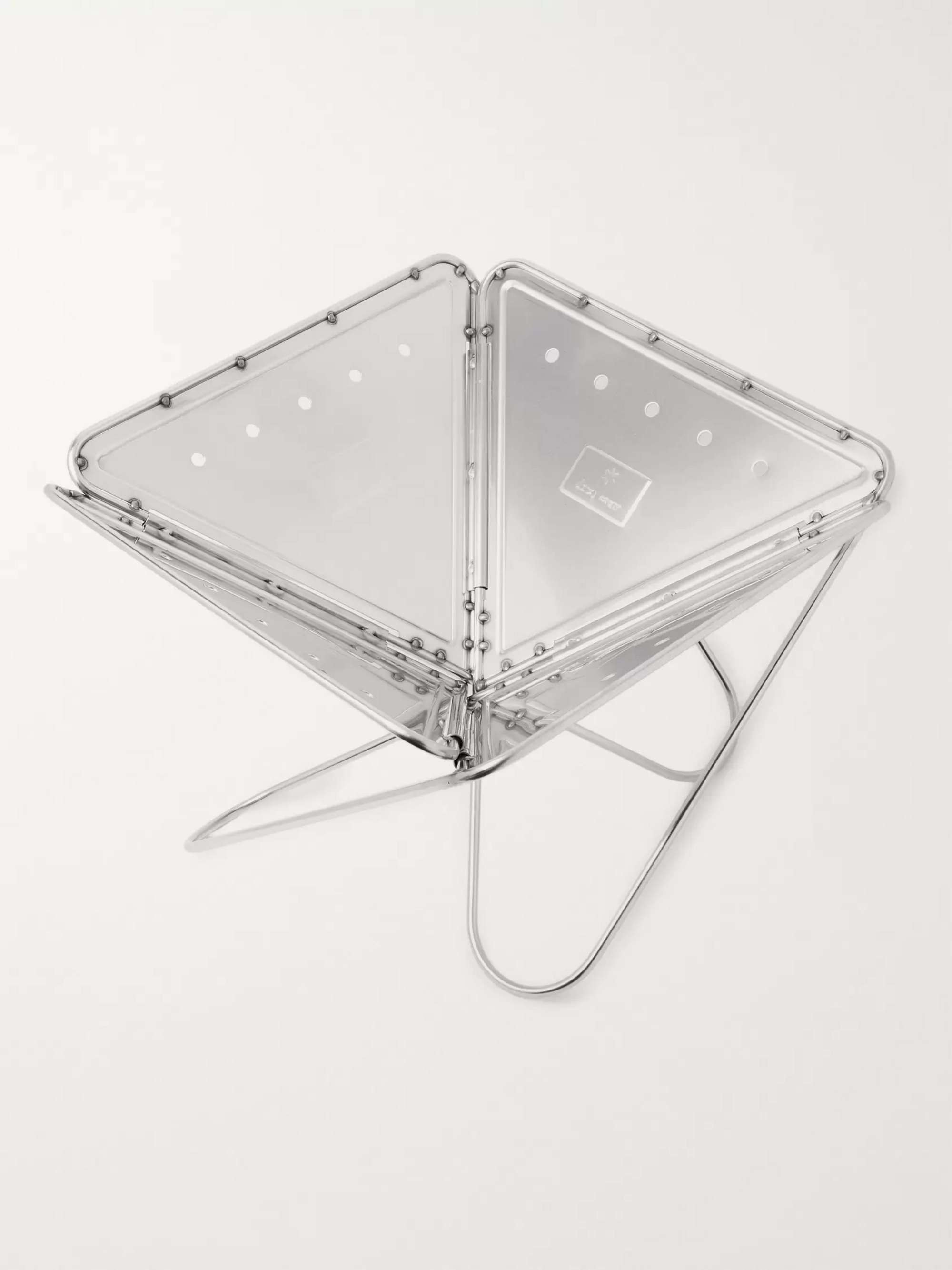 SNOW PEAK Large Stainless Steel Pack & Carry Fireplace