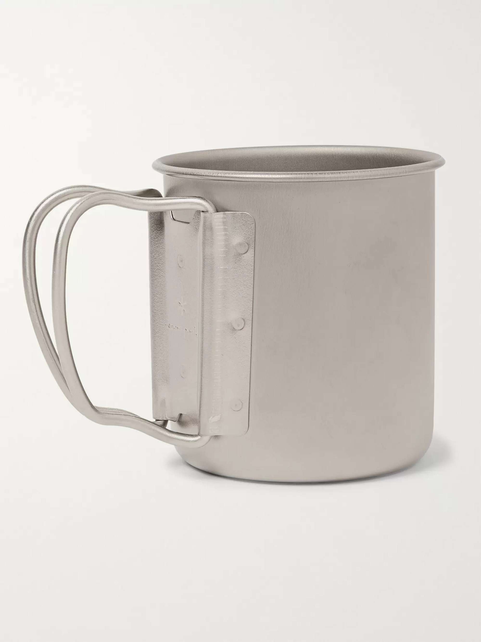 SNOW PEAK Logo-Print Stainless Steel Mug