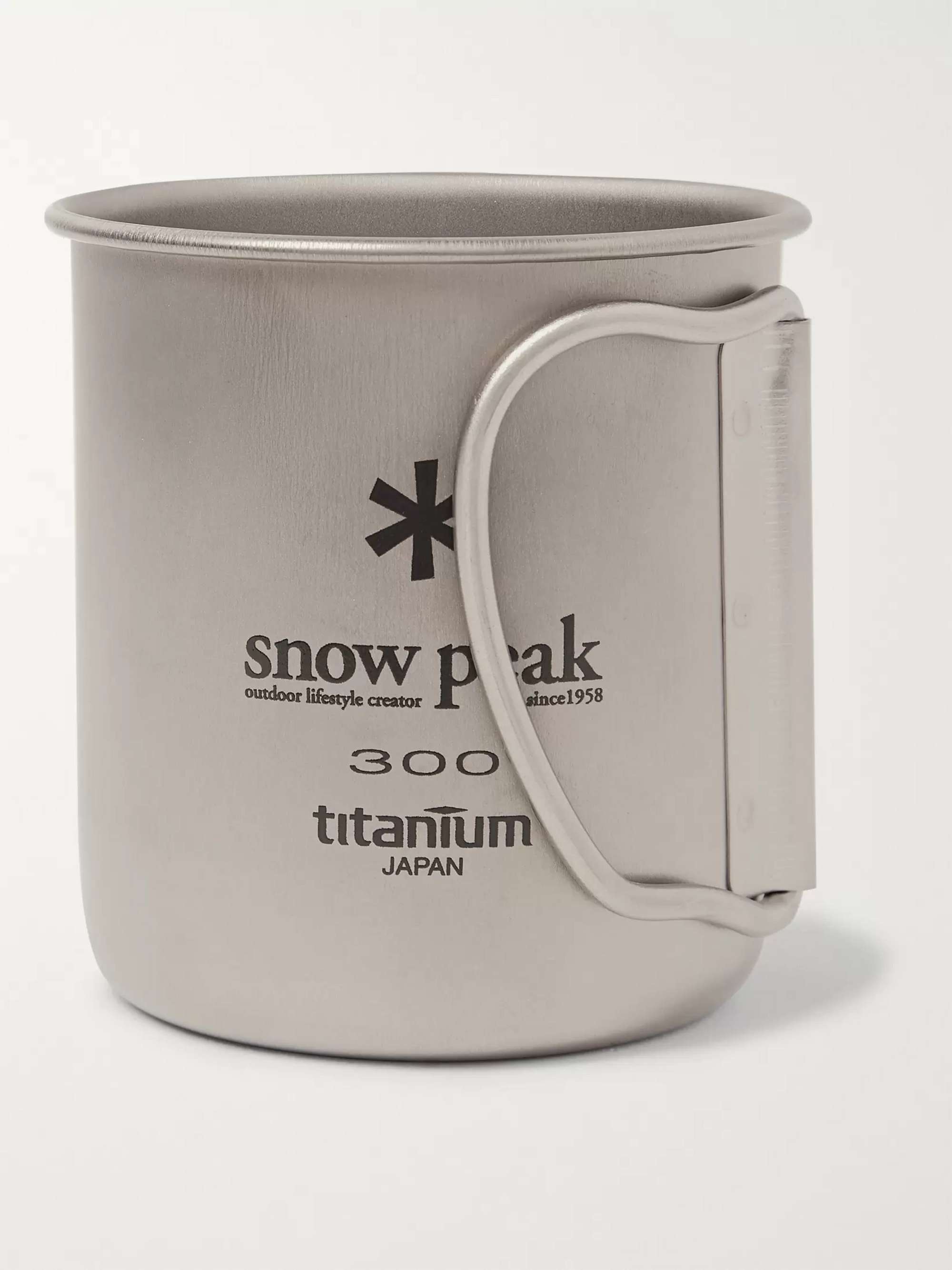 SNOW PEAK Logo-Print Stainless Steel Mug