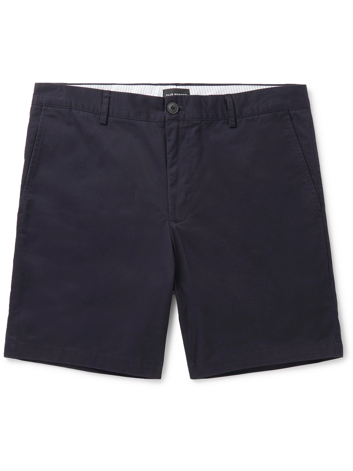 Club Monaco Baxter Cotton-blend Twill Shorts In Blue