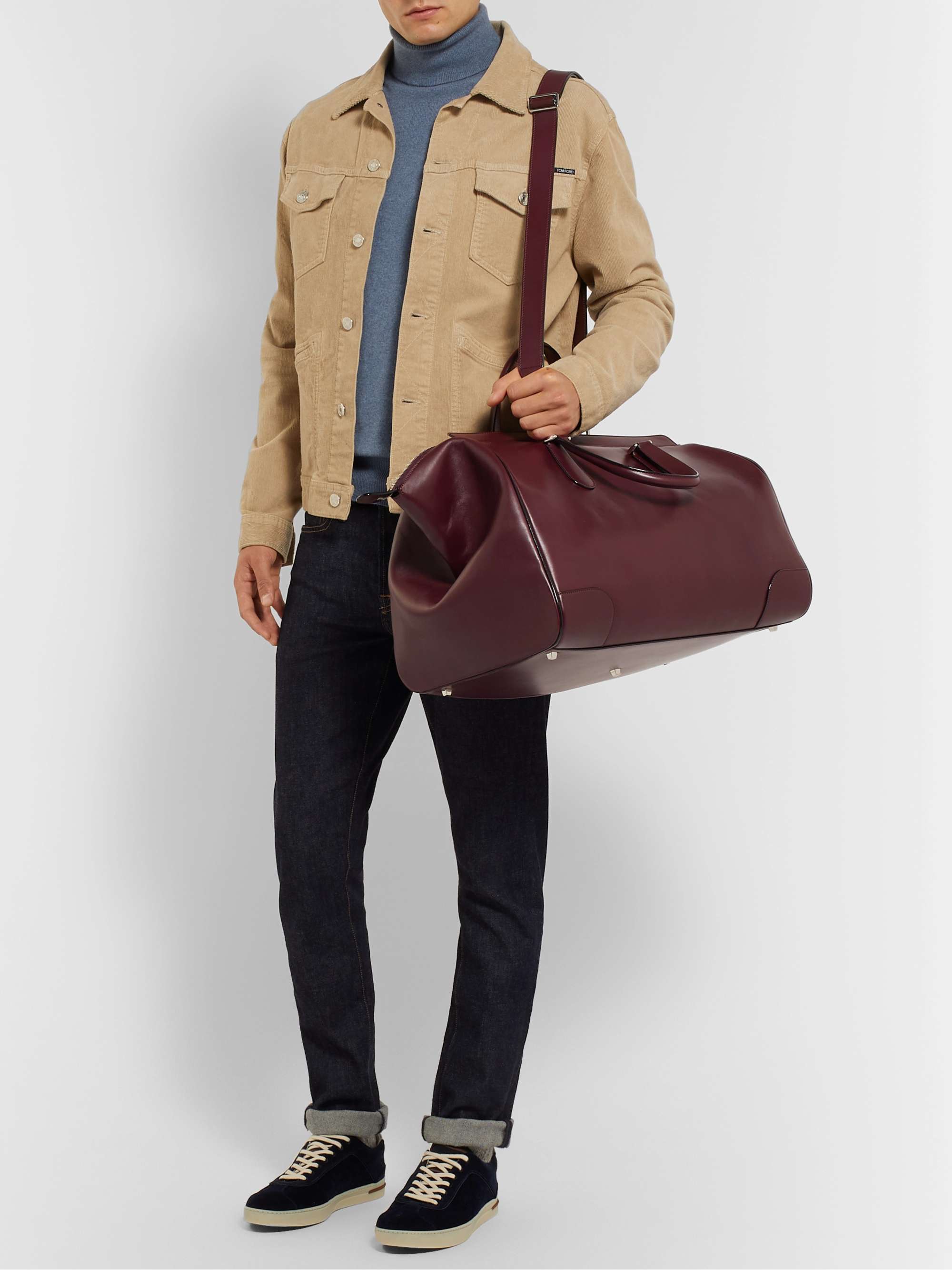 VALEXTRA Portofino Leather Holdall