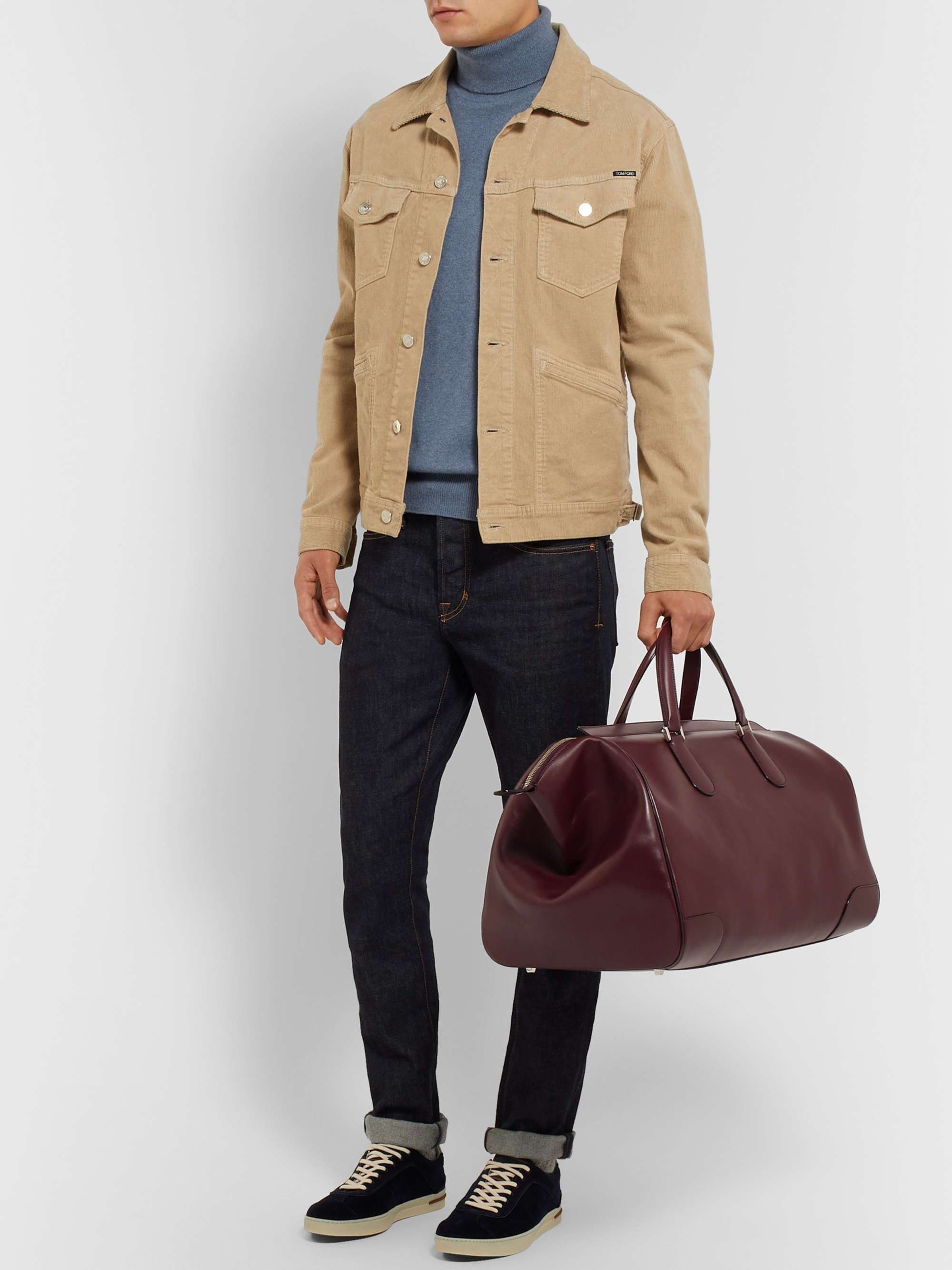 VALEXTRA Portofino Leather Holdall