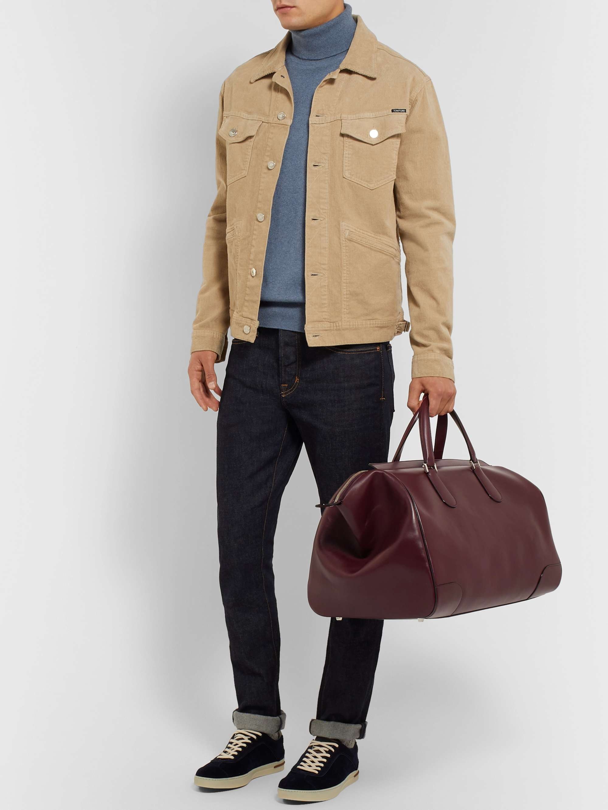 VALEXTRA Portofino Leather Holdall for Men | MR PORTER