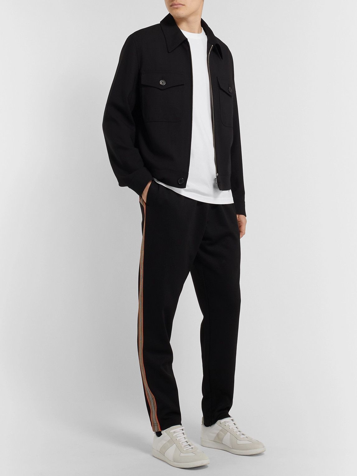 BURBERRY LOGO-EMBROIDERED COTTON-JERSEY T-SHIRT