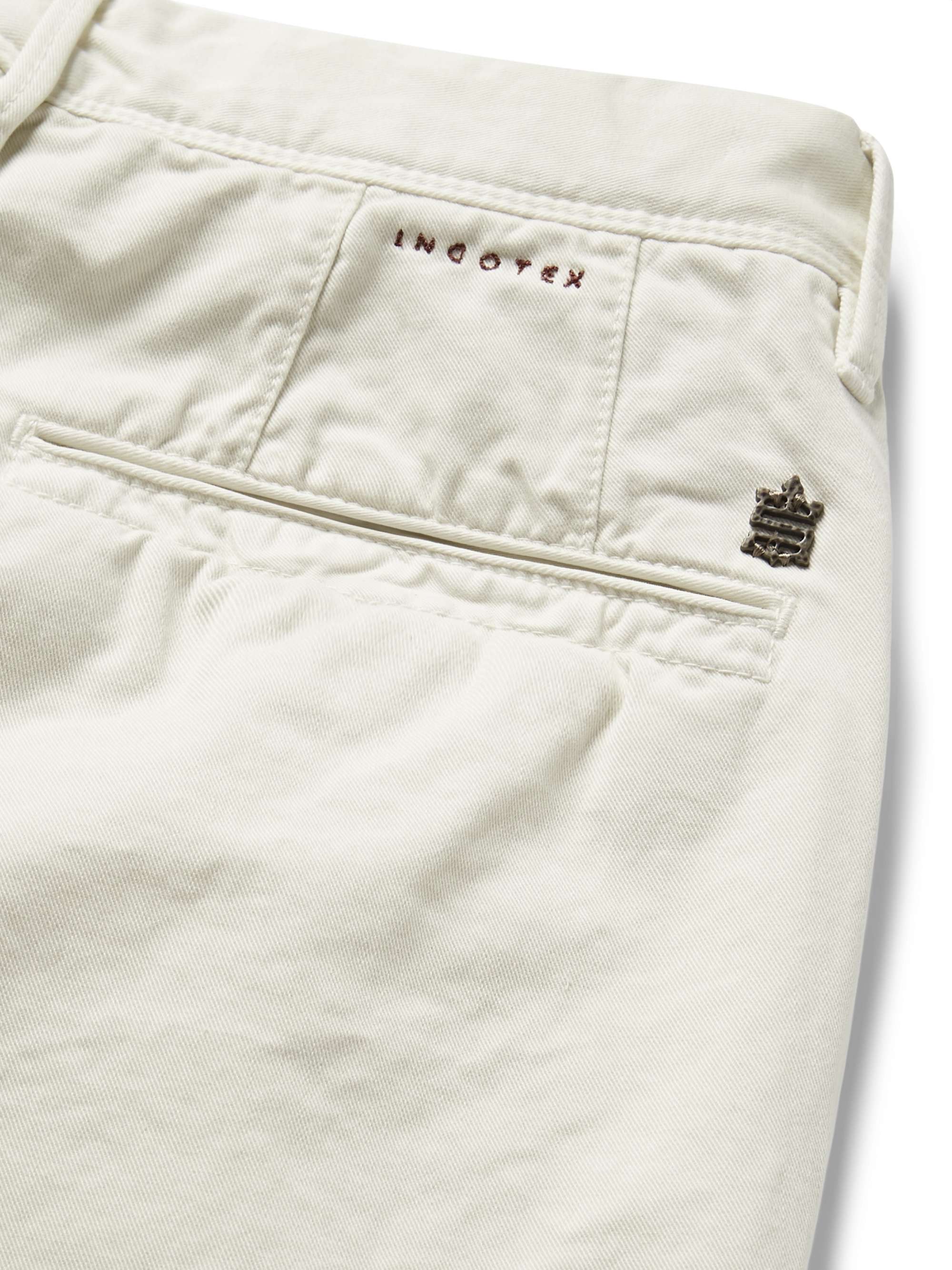 INCOTEX Slim-Fit Cotton-Twill Chinos