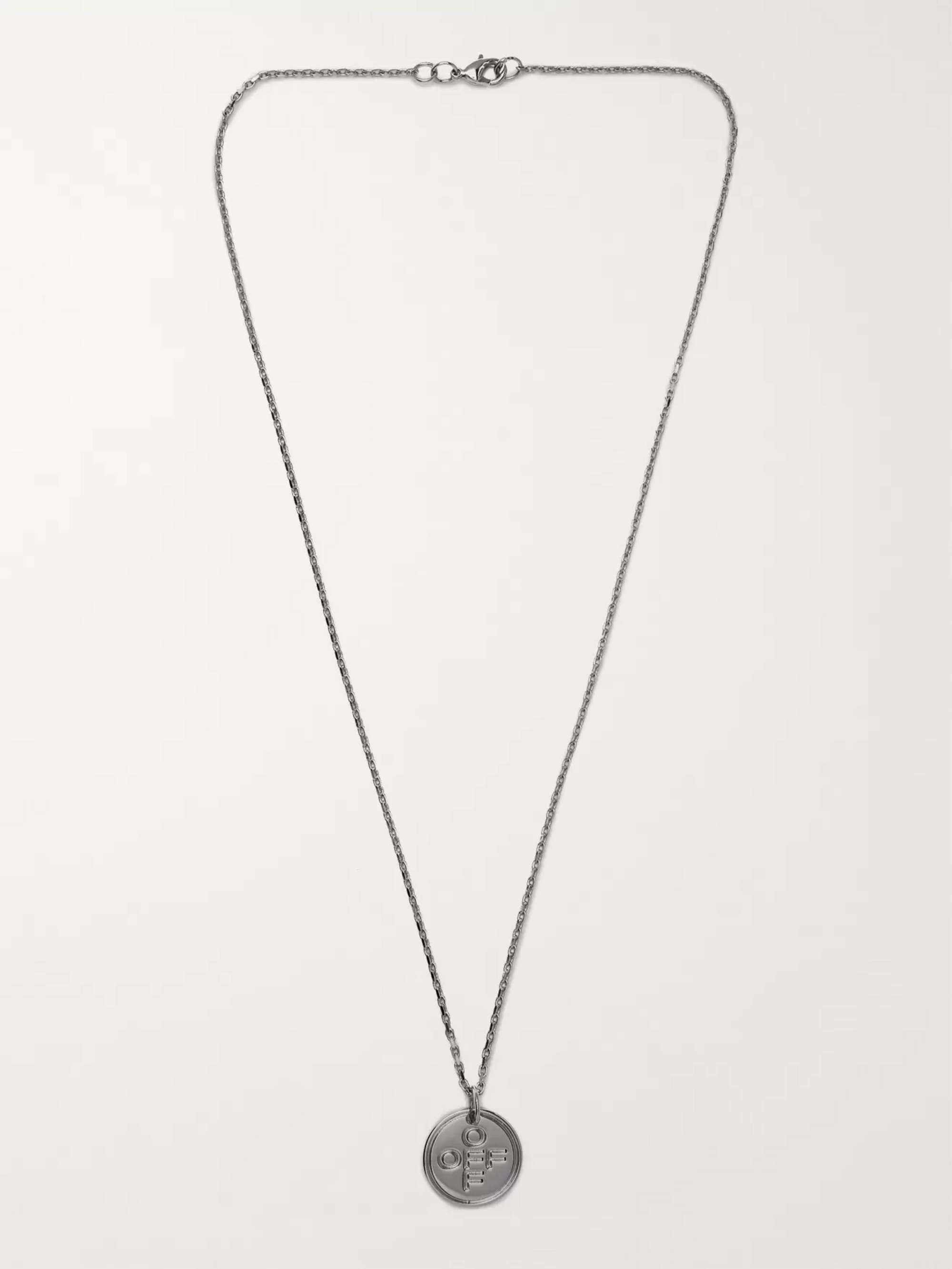 OFF-WHITE Silver-Tone Necklace