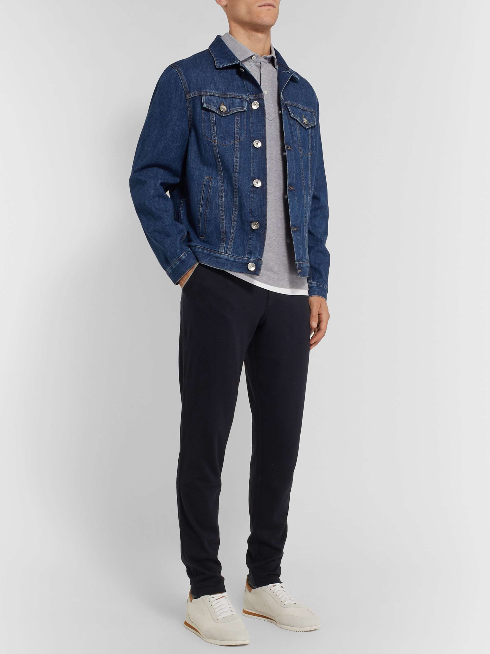 LORO PIANA Tapered Cashmere and Cotton-Blend Sweatpants