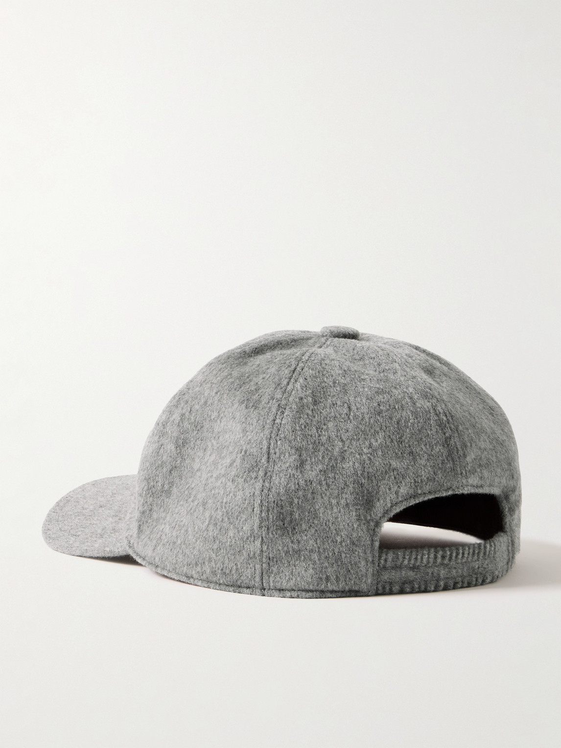 LORO PIANA LOGO-EMBROIDERED STORM SYSTEM BABY CASHMERE BASEBALL CAP 