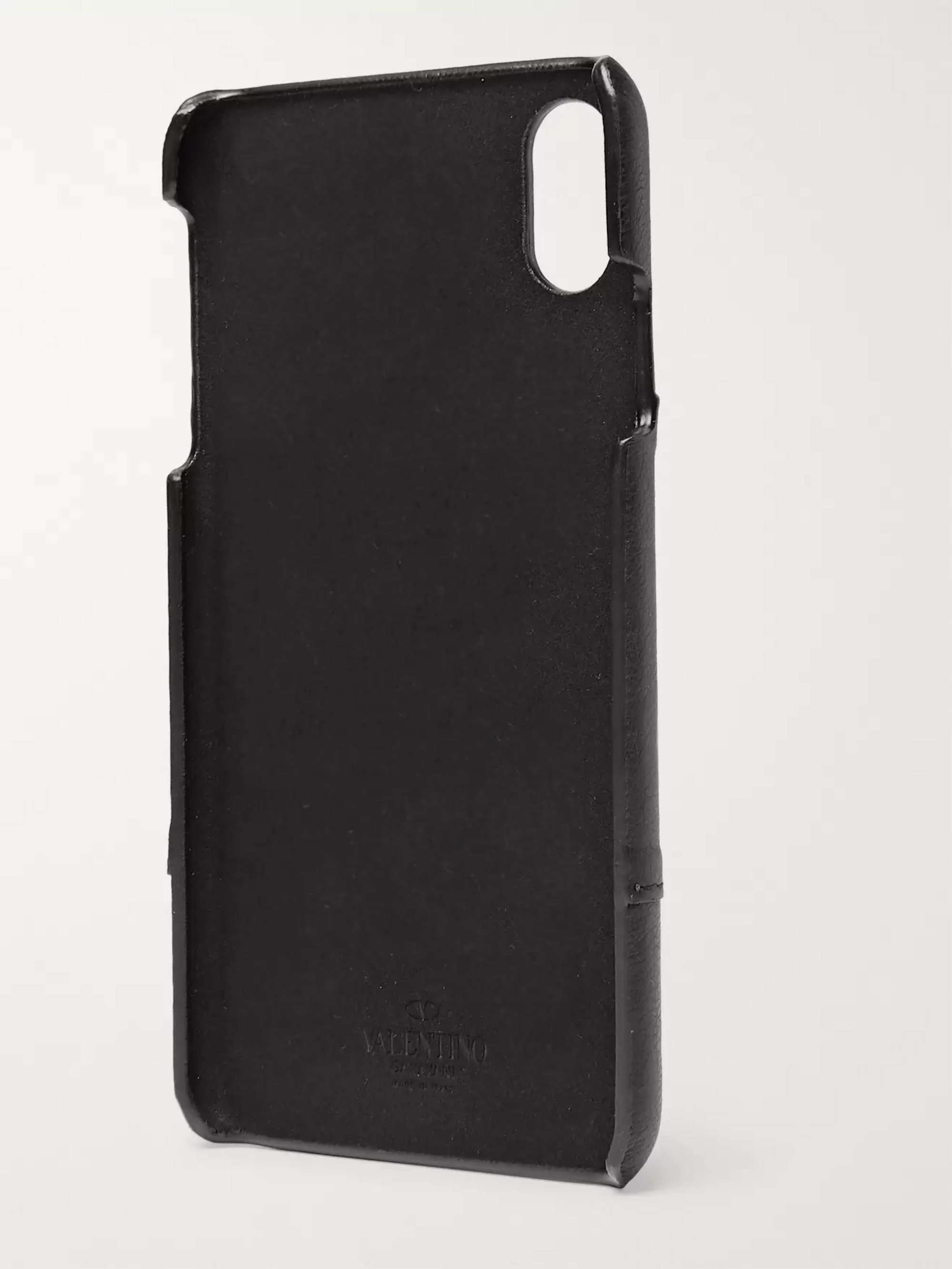 VALENTINO GARAVANI Valentino Garavani Full-Grain Leather iPhone XS Case