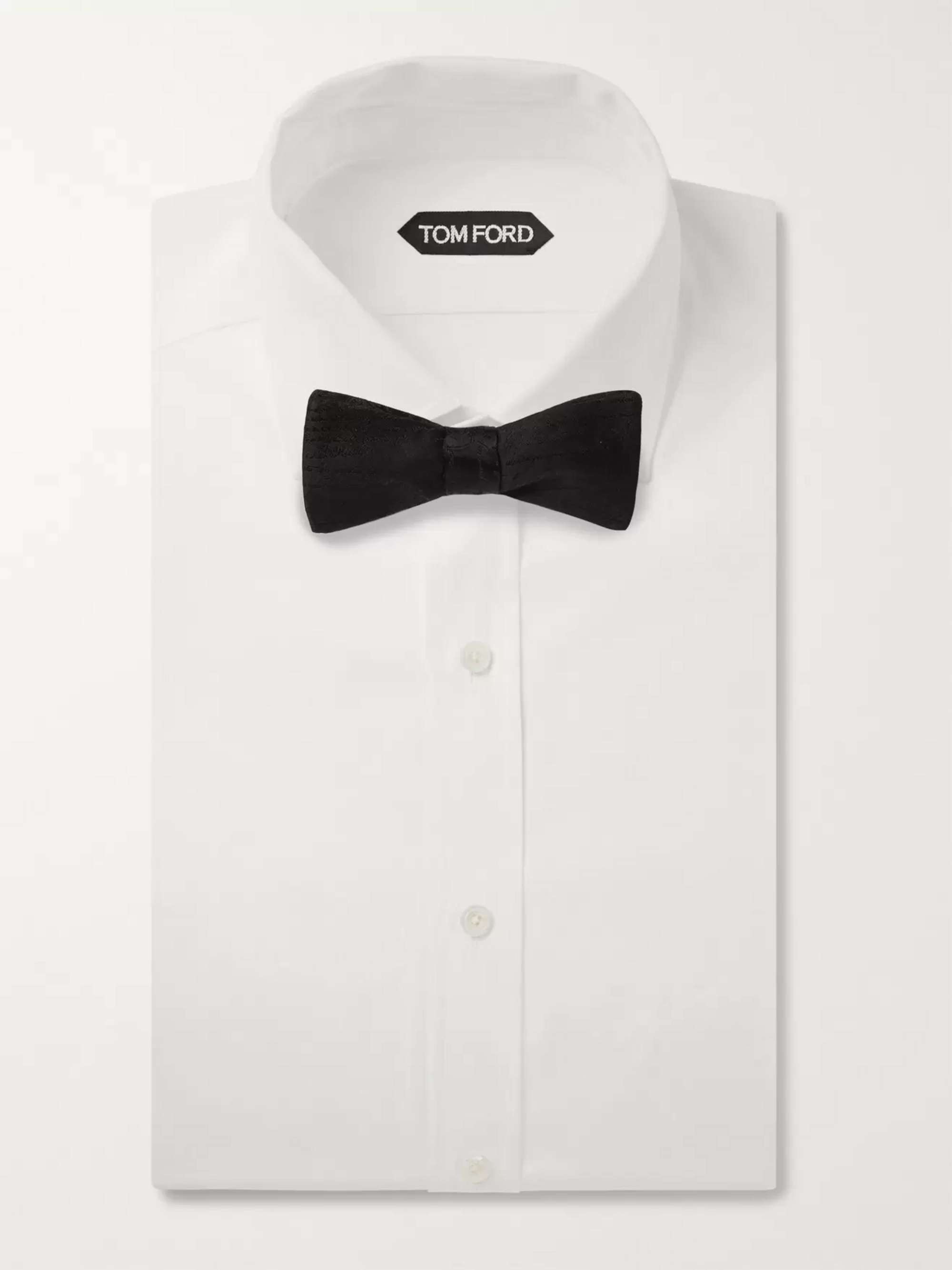 BERLUTI Scritto Pre-Tied Silk-Jacquard Bow Tie