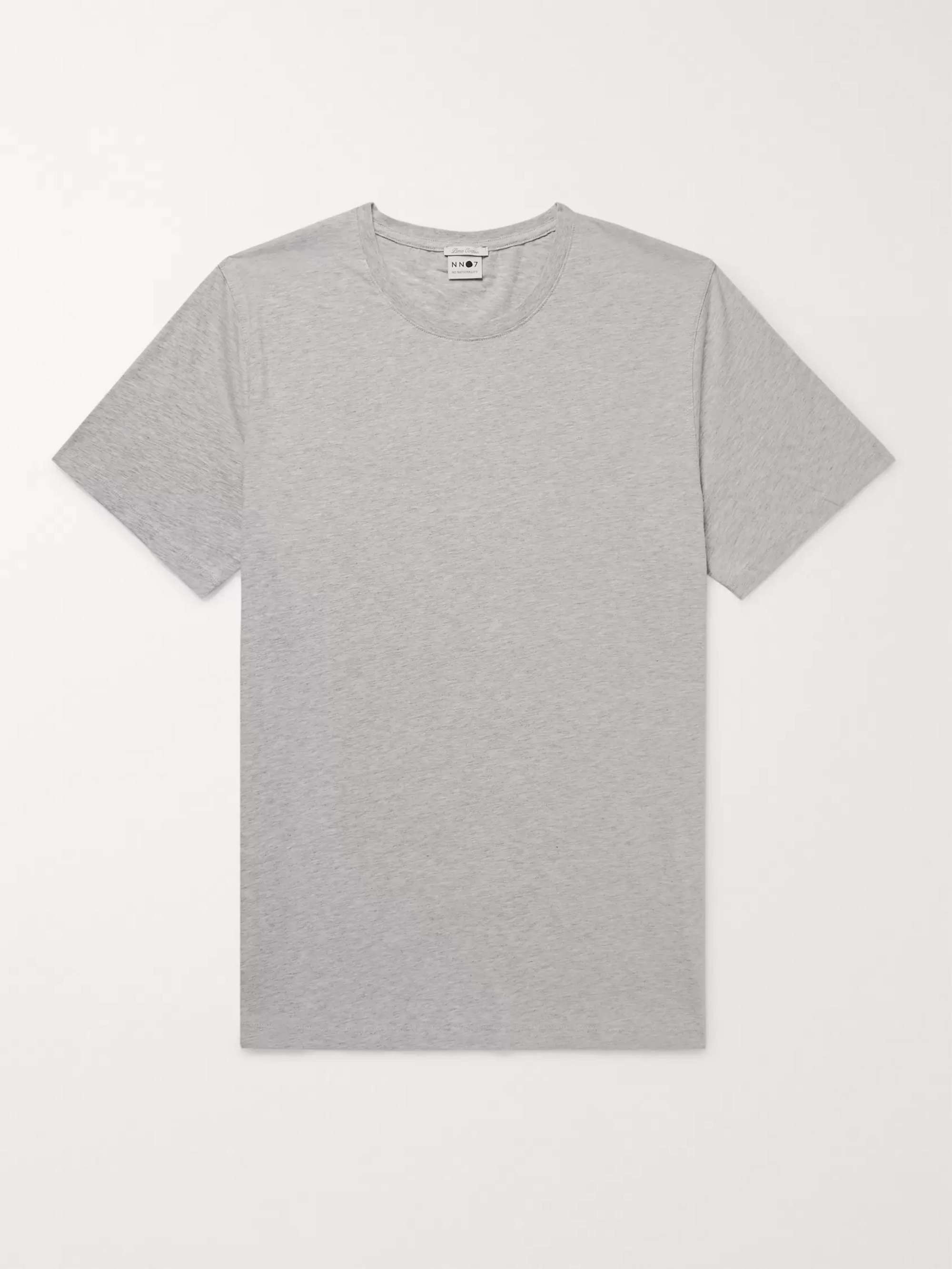 NN07 Melange Pima Cotton-Jersey T-Shirt