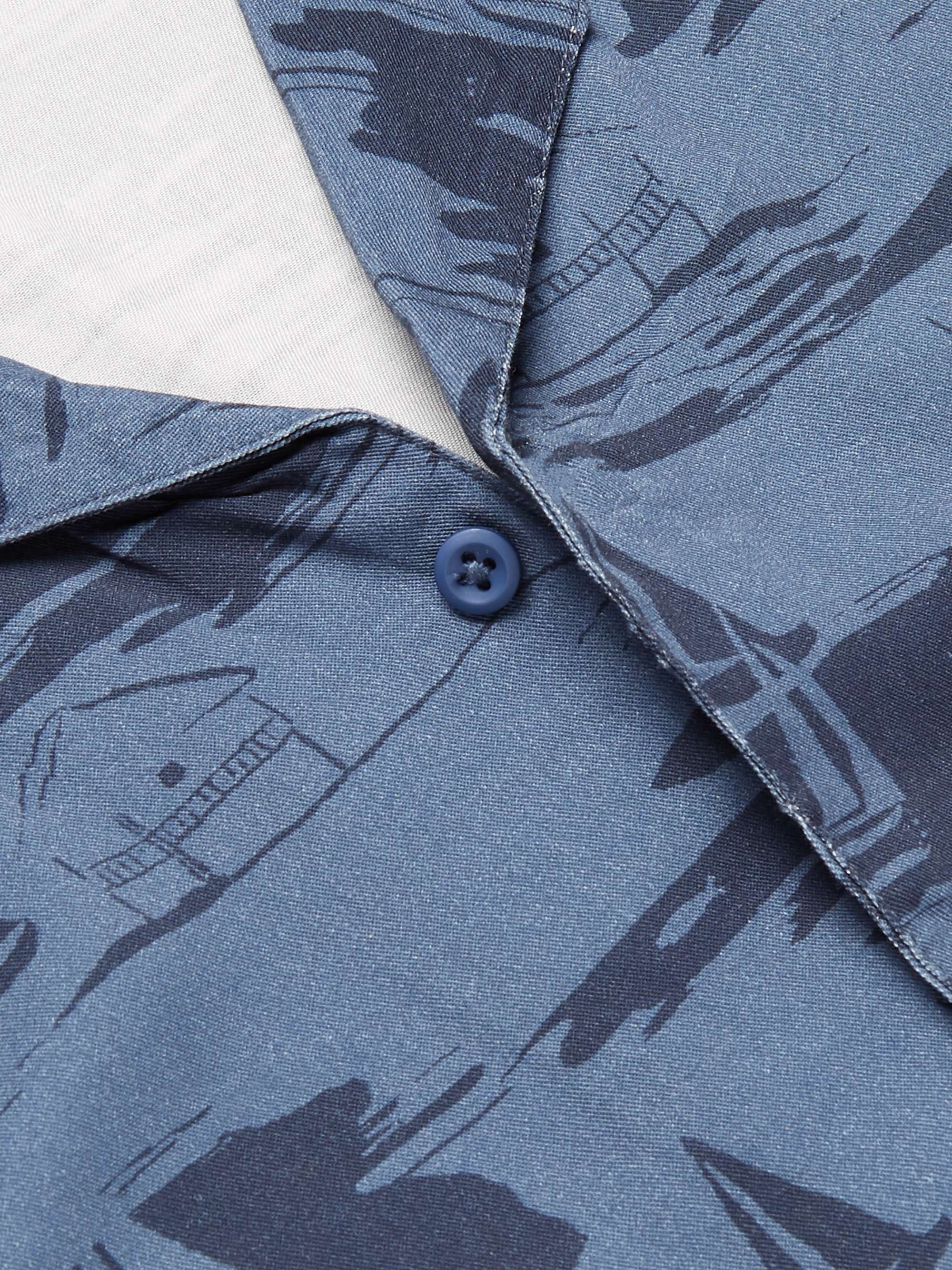 ONIA Vacation Camp-Collar Printed Woven Shirt