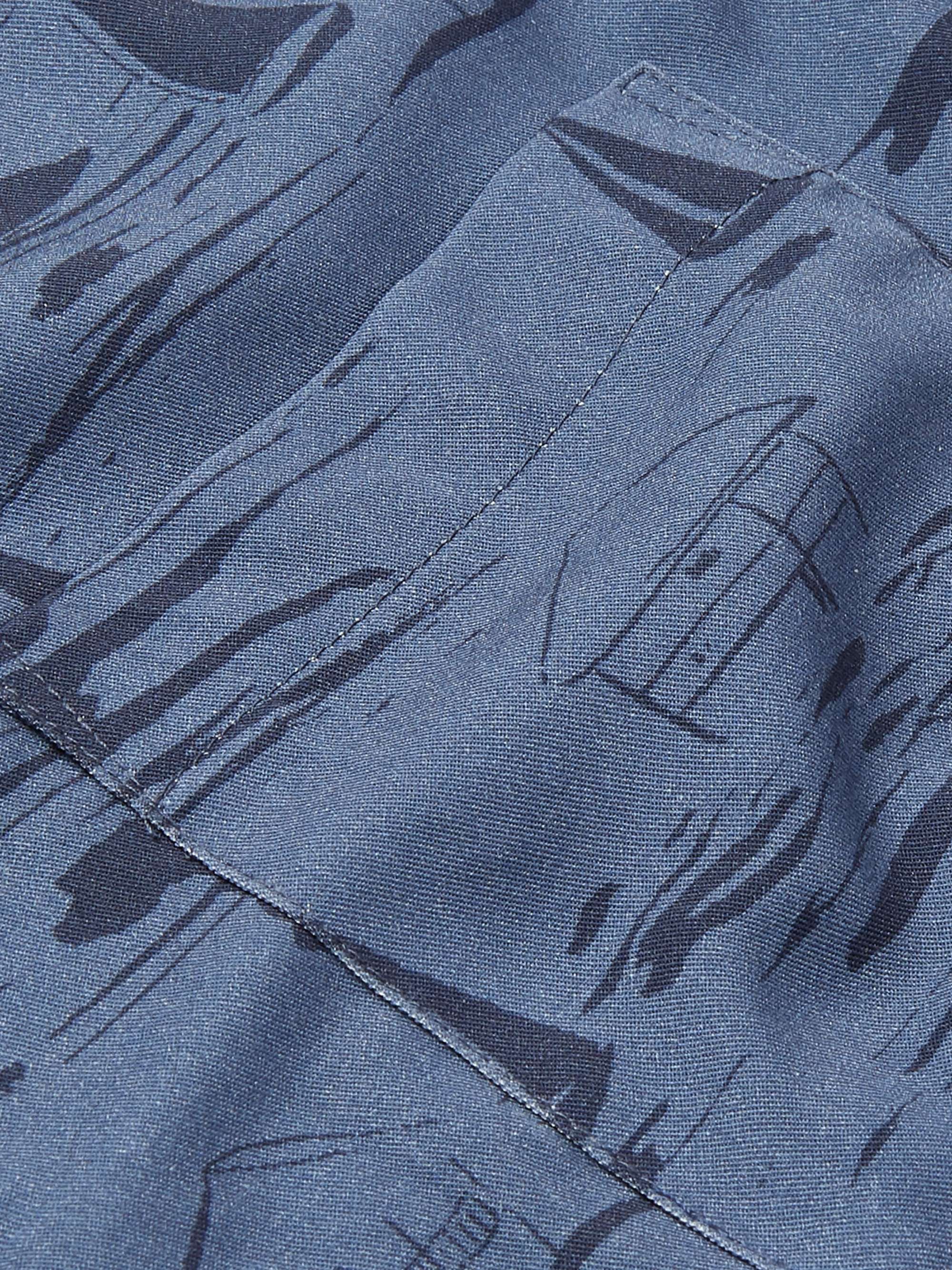 ONIA Vacation Camp-Collar Printed Woven Shirt