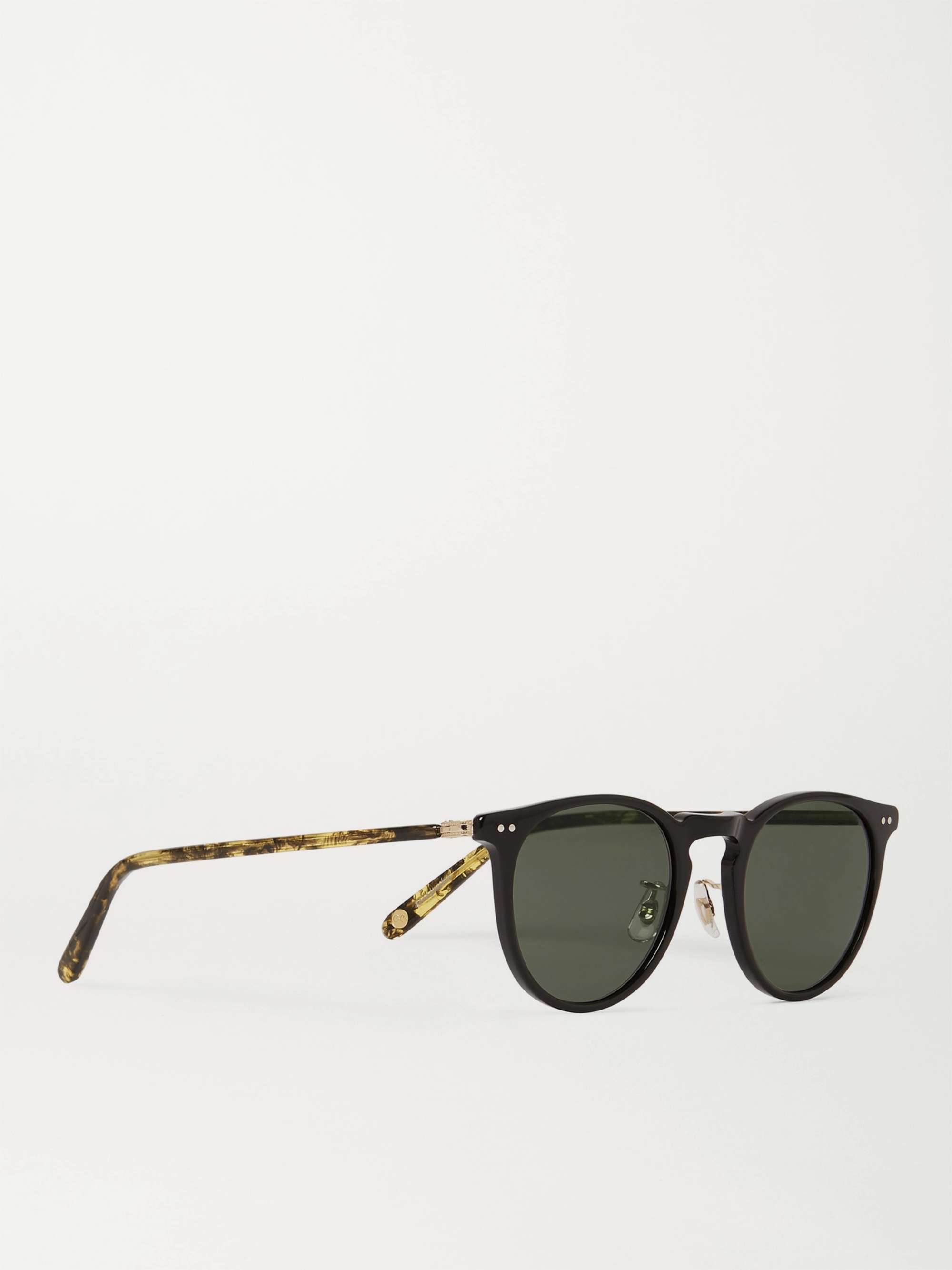 GARRETT LEIGHT CALIFORNIA OPTICAL Ocean 46 Round-Frame Acetate Sunglasses