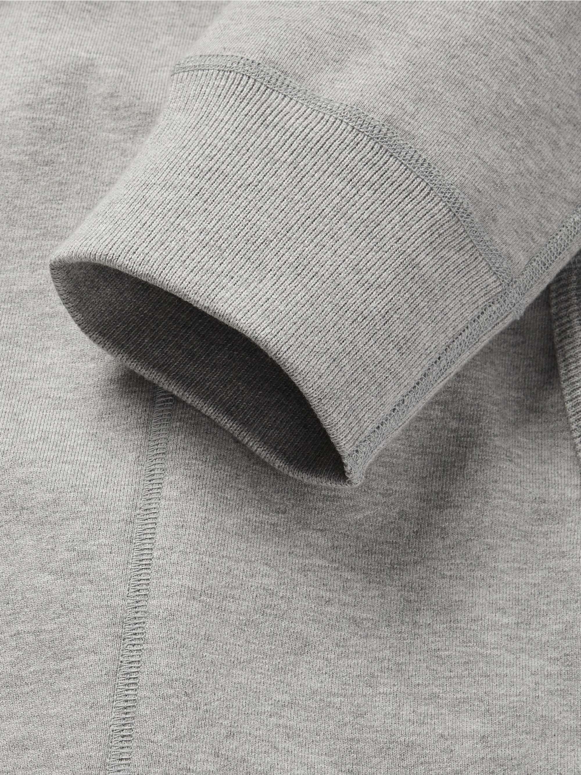 REIGNING CHAMP Loopback Cotton-Jersey Hooded Robe