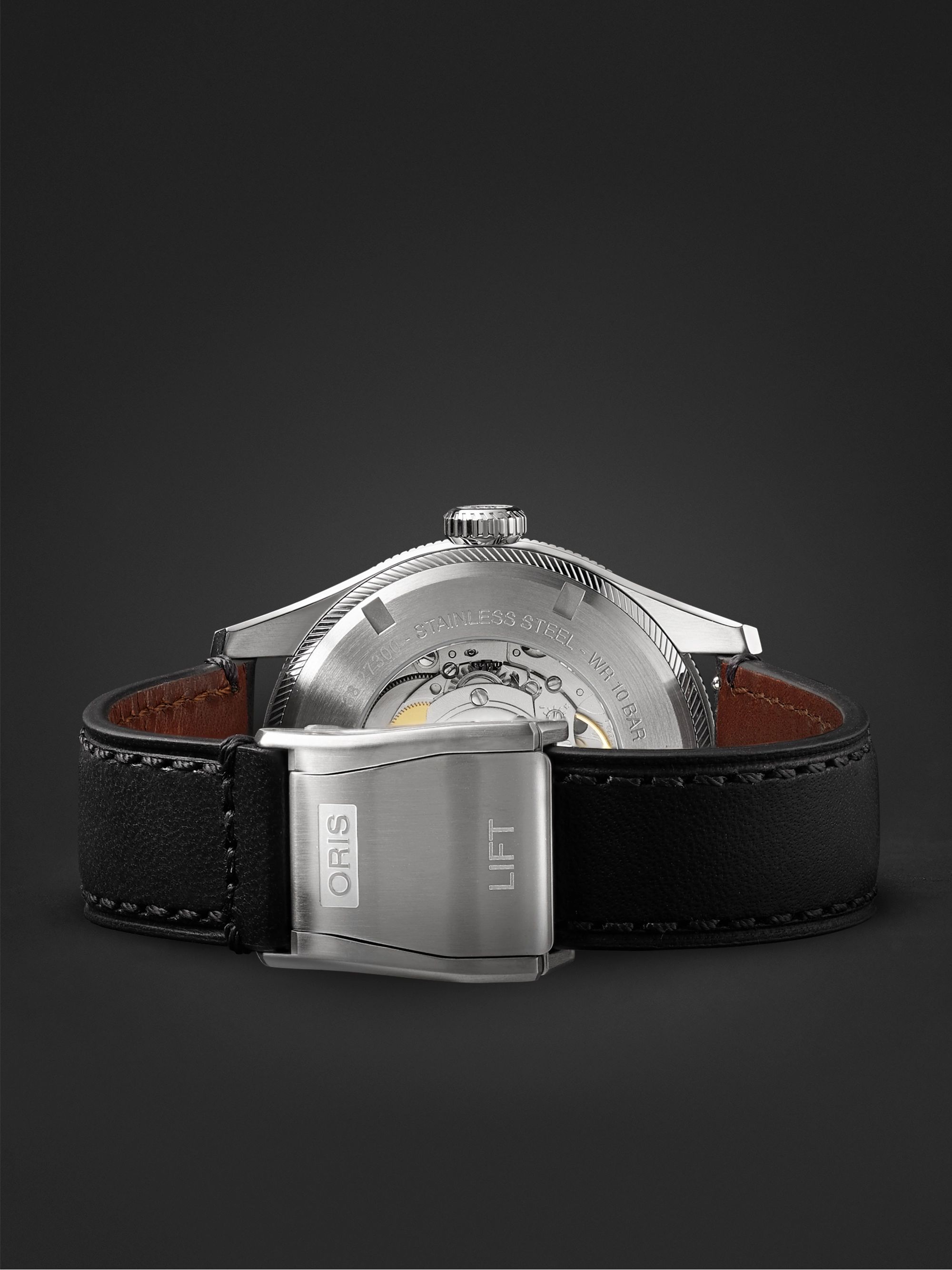 ORIS Big Crown ProPilot Big Day Date Automatic 44mm Stainless Steel and Leather Watch, Ref. No. 01 752 7760 4065-07 5 22 08LC