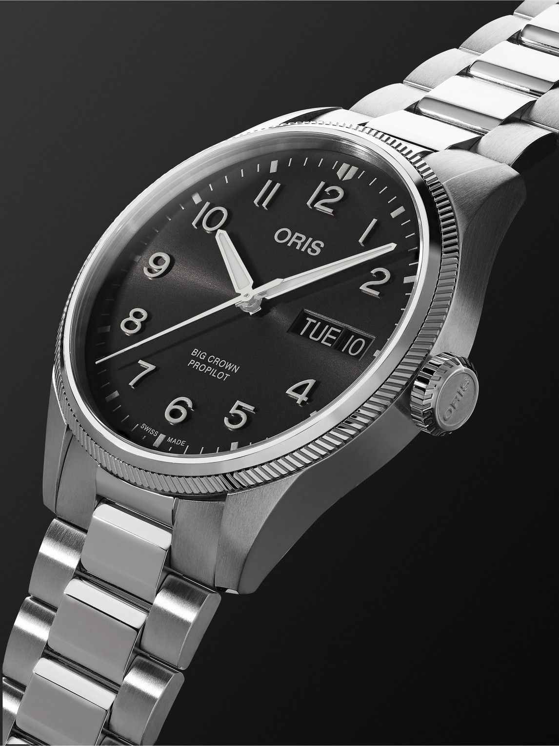  Oris - Big Crown Propilot Big Day Date Automatic 44mm Stainless Steel Watch, Ref. No. 01 752 7760 4063-07 8 22 08p - Men - Gray 