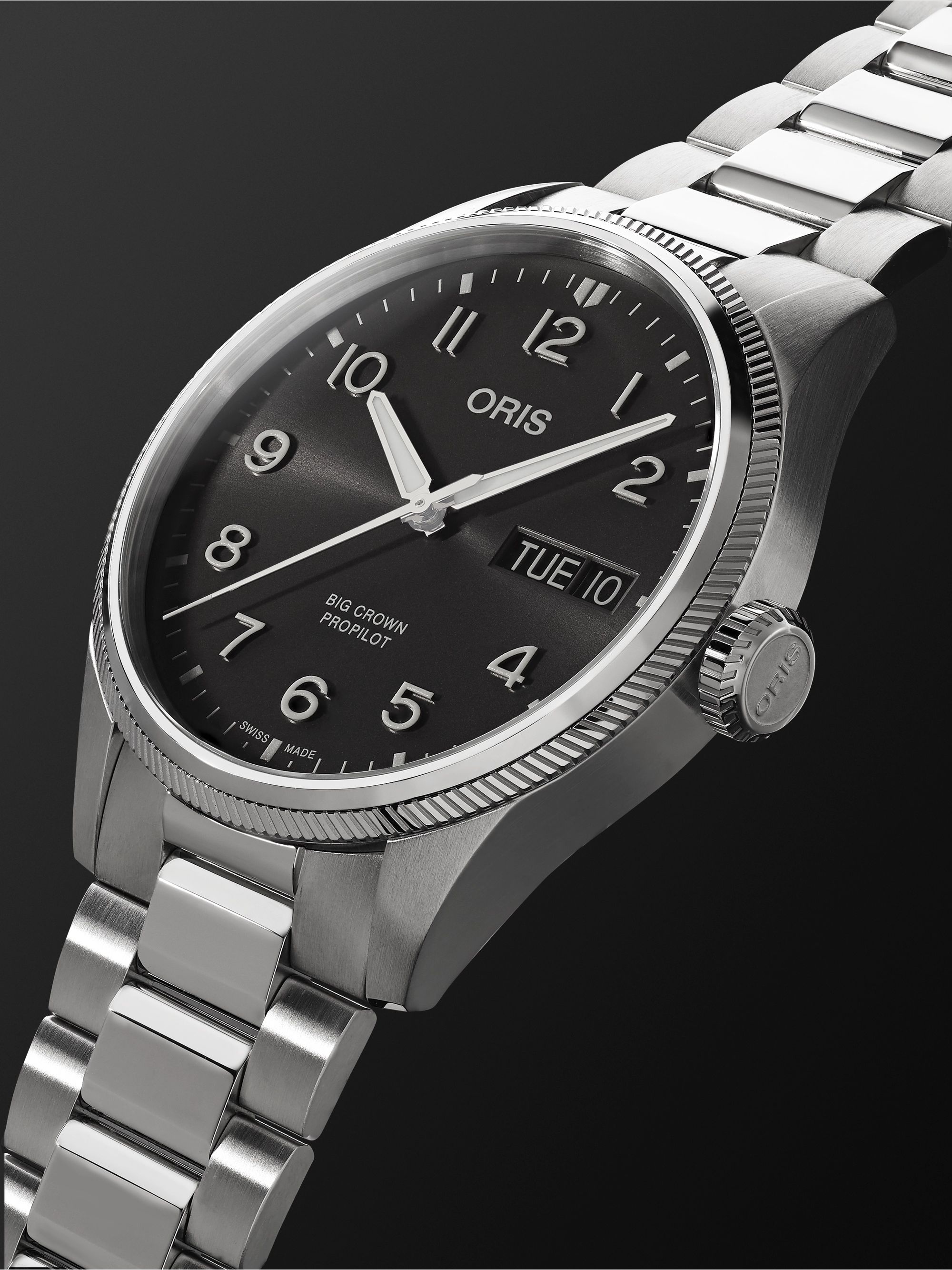 ORIS Big Crown ProPilot Big Day Date Automatic 44mm Stainless Steel Watch, Ref. No. 01 752 7760 4063-07 8 22 08P