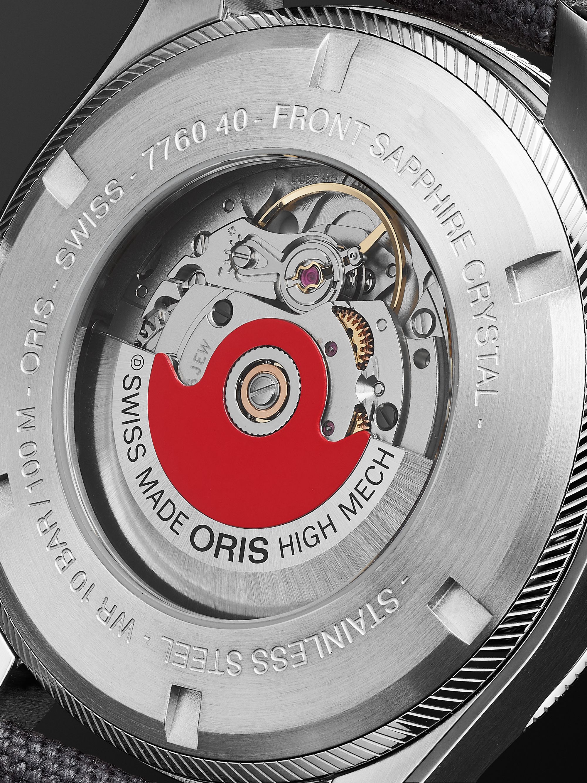ORIS Big Crown ProPilot Big Day Date Automatic 44mm Stainless Steel and Canvas Watch, Ref. No. 01 752 7760 4065-07 3 22 05LC
