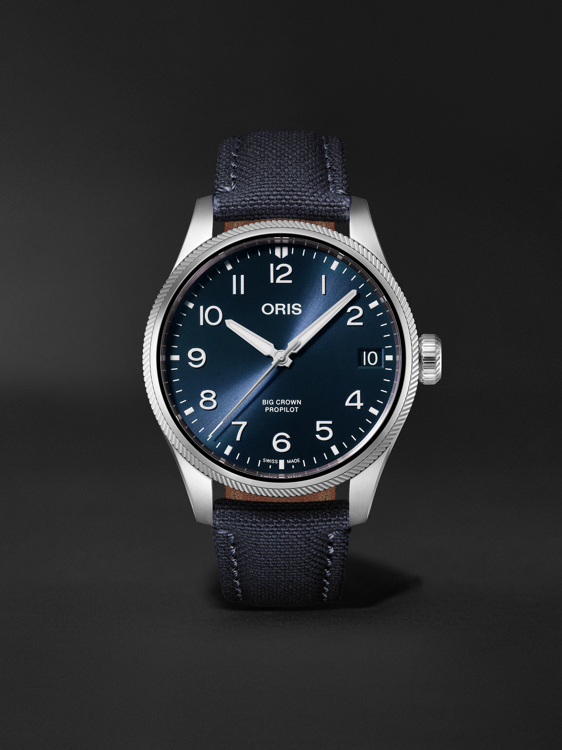 ORIS Big Crown ProPilot Big Date Automatic 41mm Stainless Steel and Canvas Watch, Ref. No. 01 751 7761 4065-07 3 20 05LC - Men