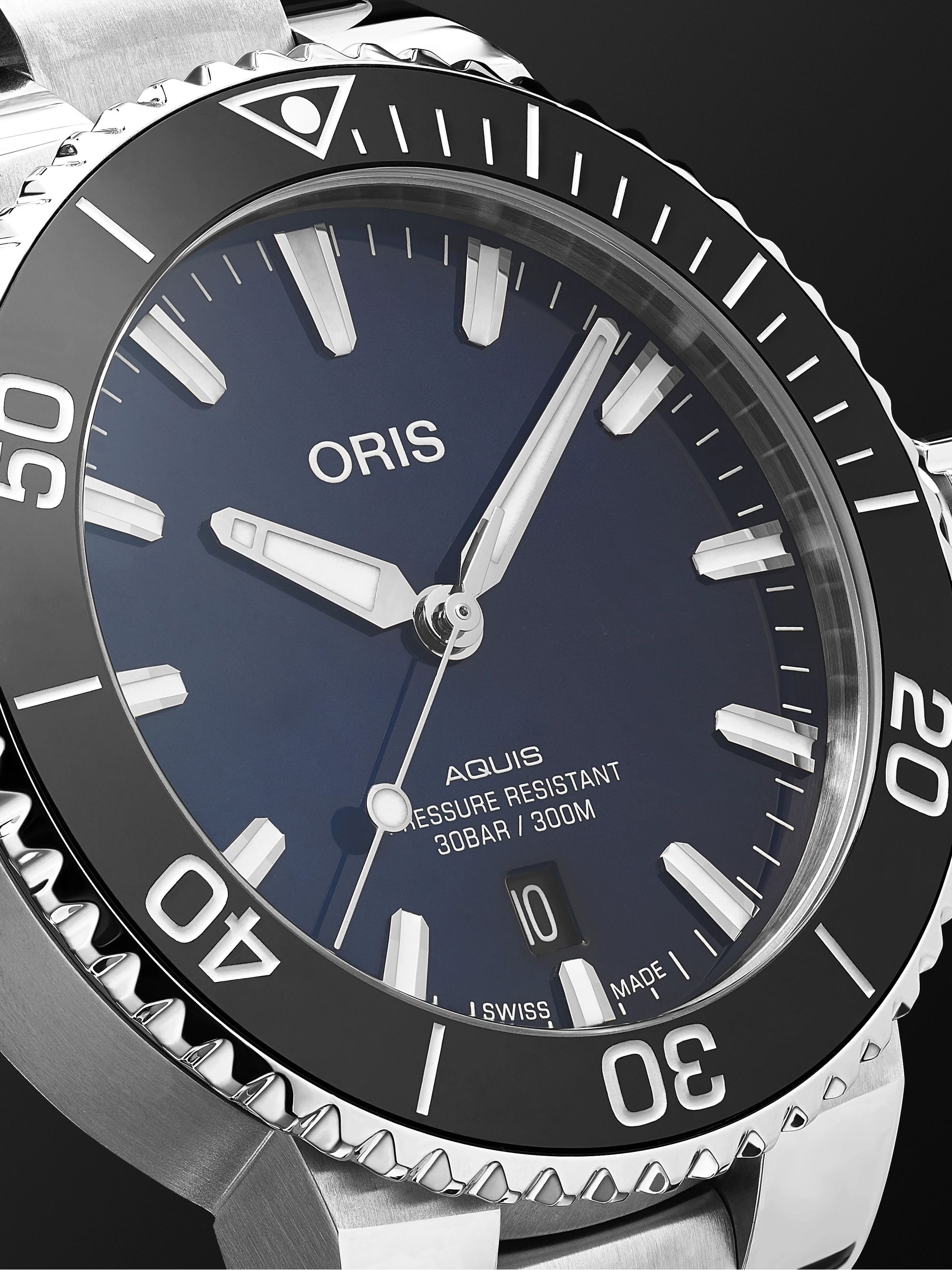 ORIS Aquis Date Automatic 41.5mm Stainless Steel Watch, Ref. No. 01 733 7766 4135-07 8 22 05PEB