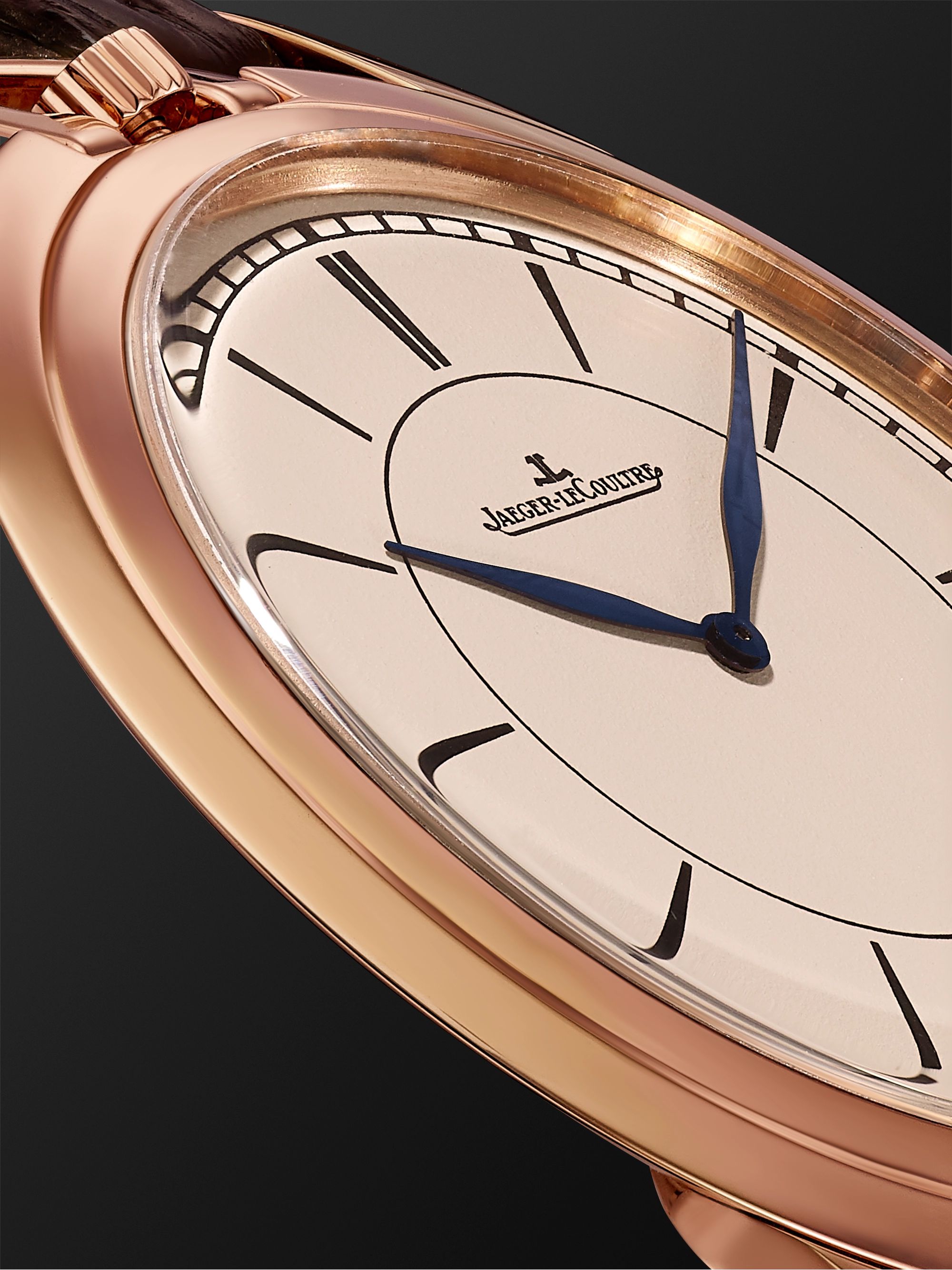 JAEGER-LECOULTRE Limited Edition Master Ultra Thin Kingsman Knife 18-Karat Rose Gold and Alligator Watch, Ref. No. 3402393