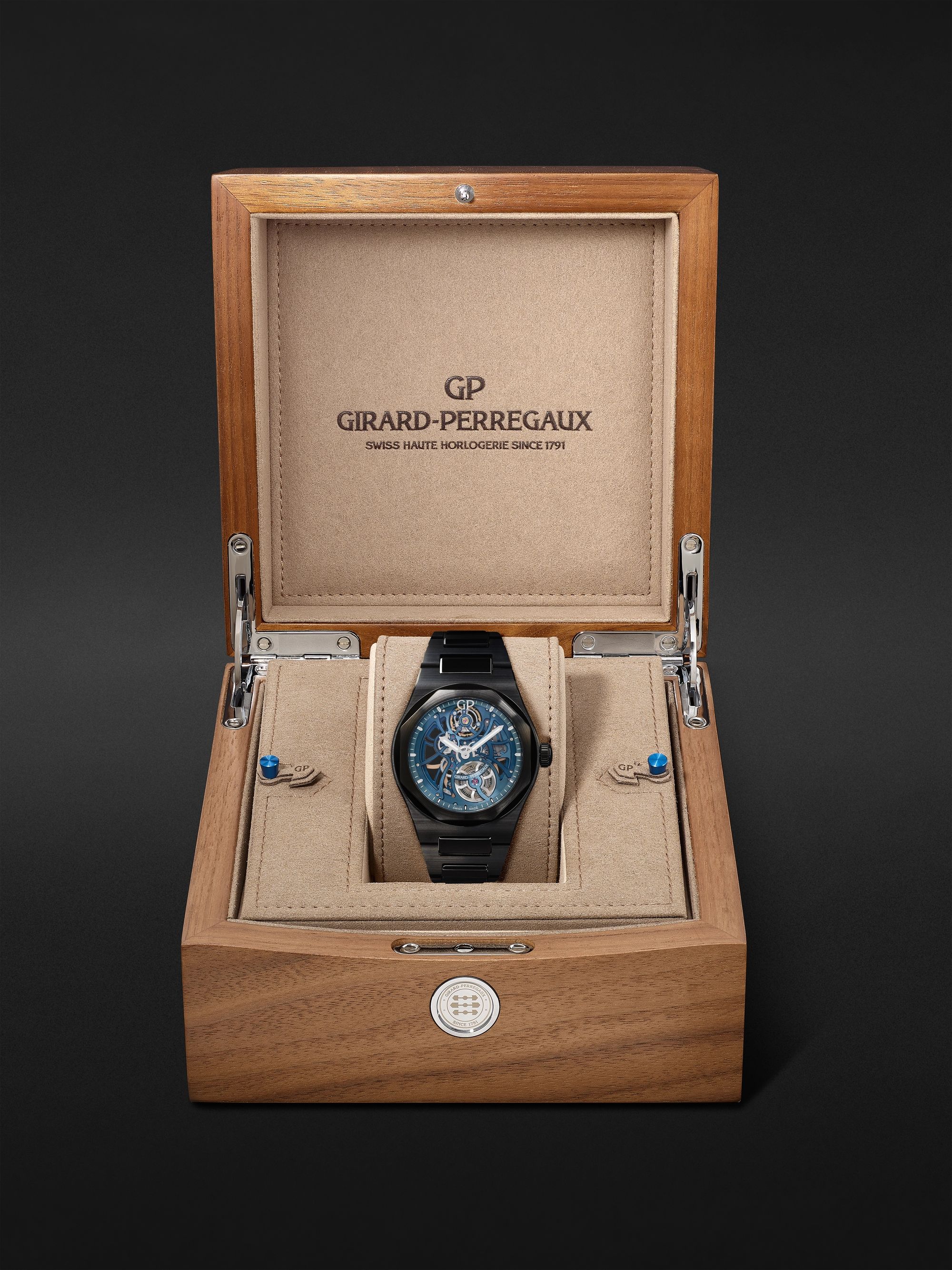GIRARD-PERREGAUX Laureato Skeleton Automatic 42mm Ceramic Watch, Ref. No. 81015-21-001-32A