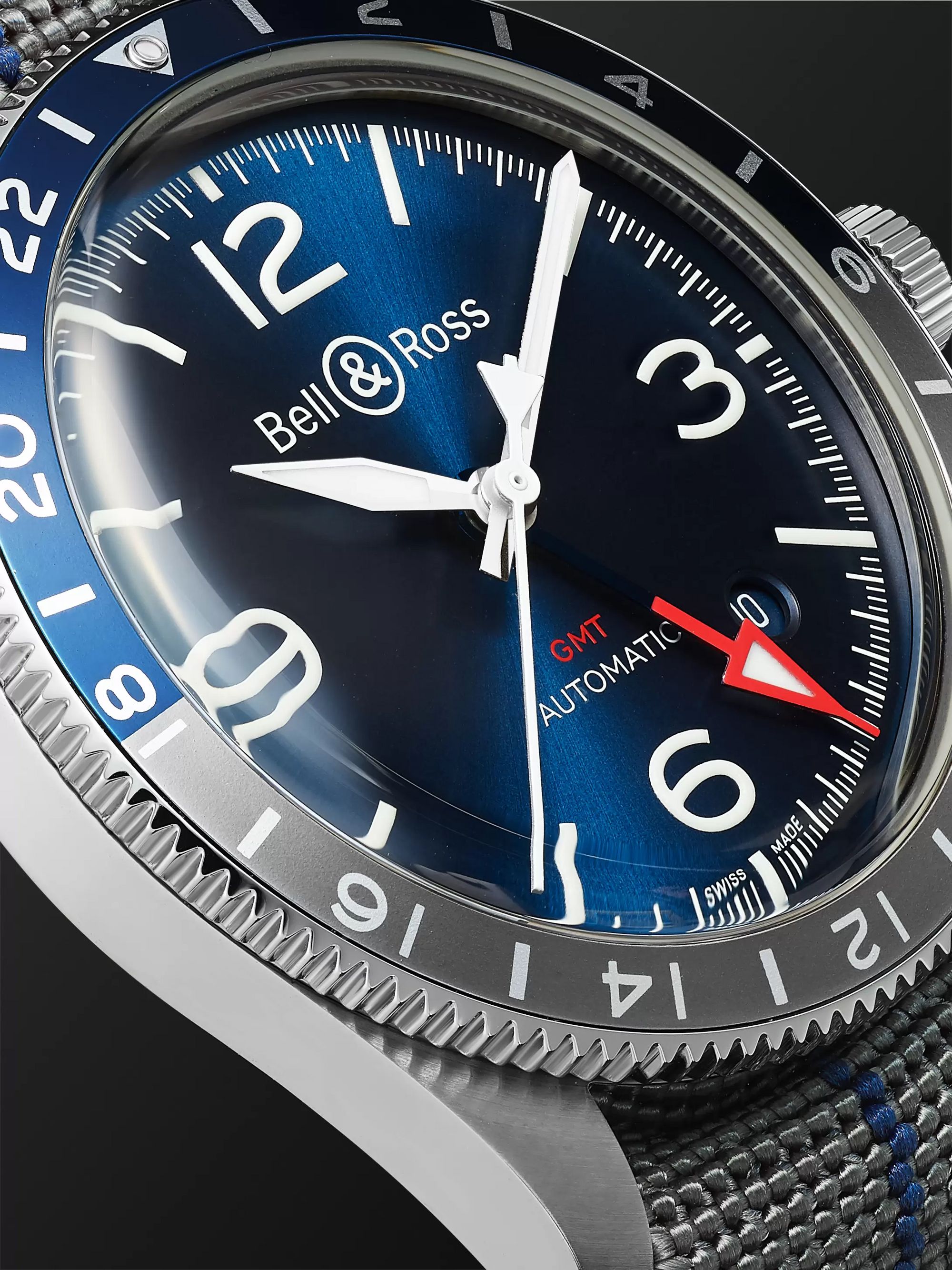 BELL & ROSS BR V2-93 GMT Automatic 41mm Steel Watch