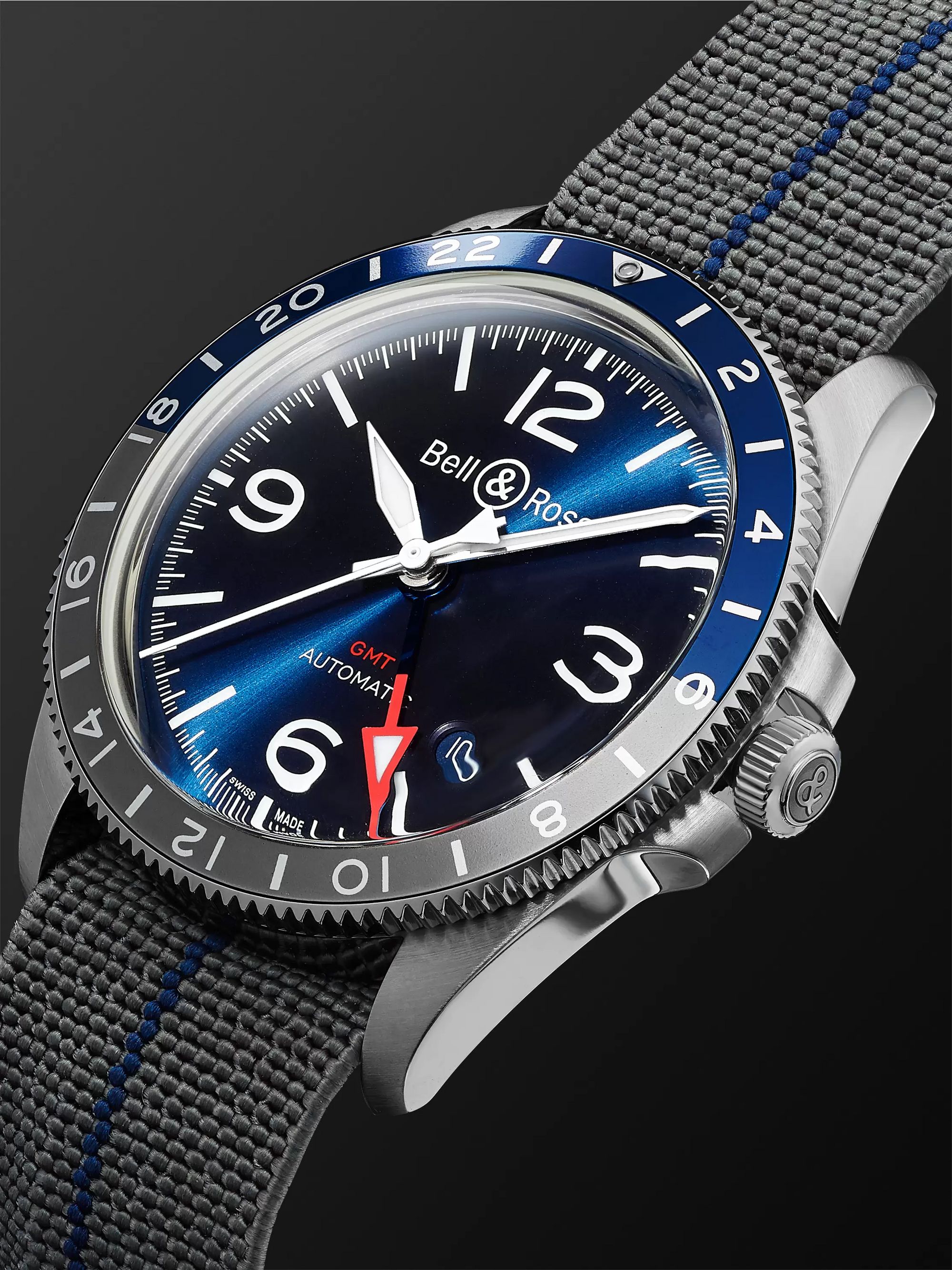 BELL & ROSS BR V2-93 GMT Automatic 41mm Steel Watch