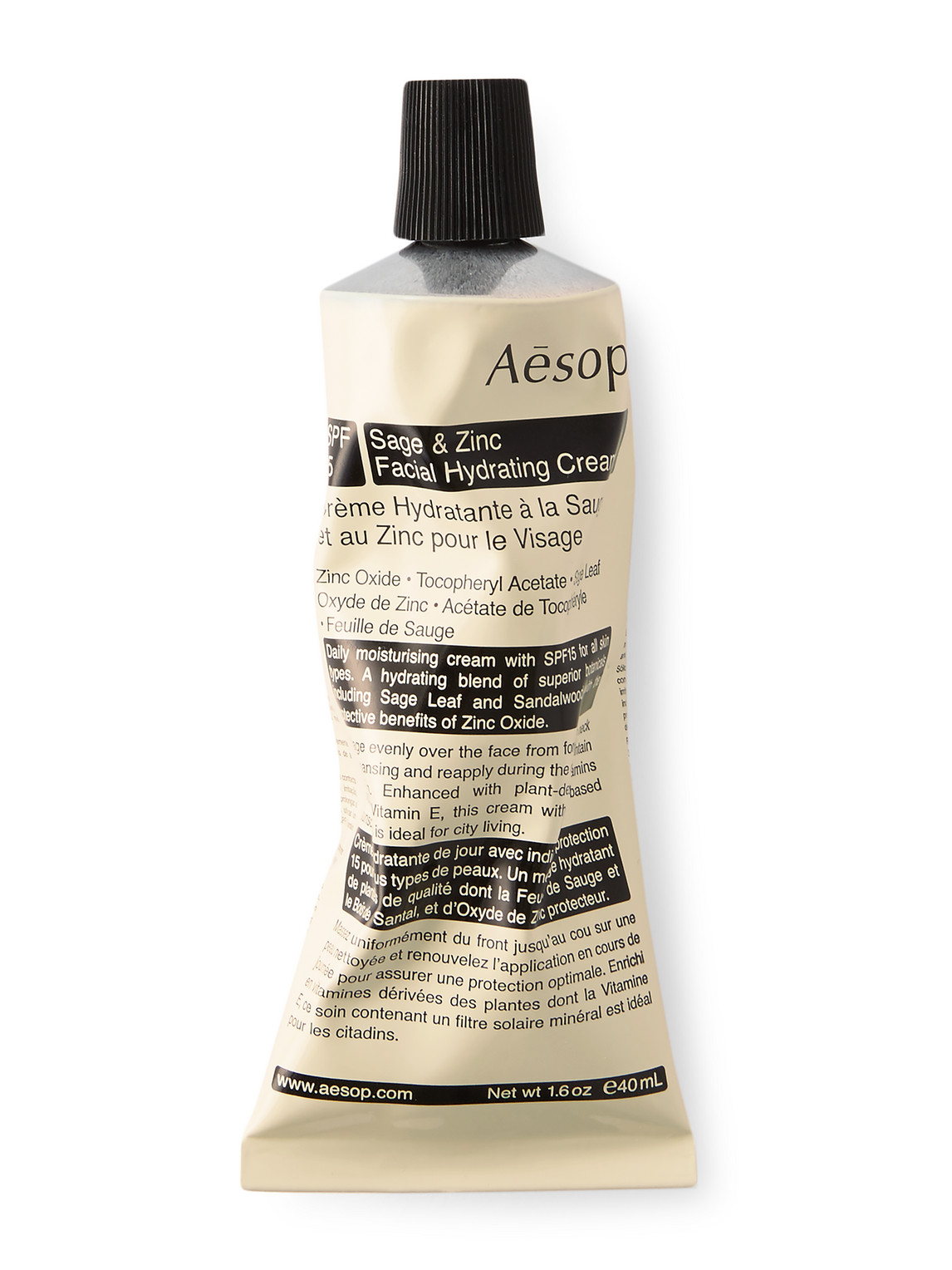 Aesop Sage & Zinc Facial Hydrating Cream Spf15, 40ml